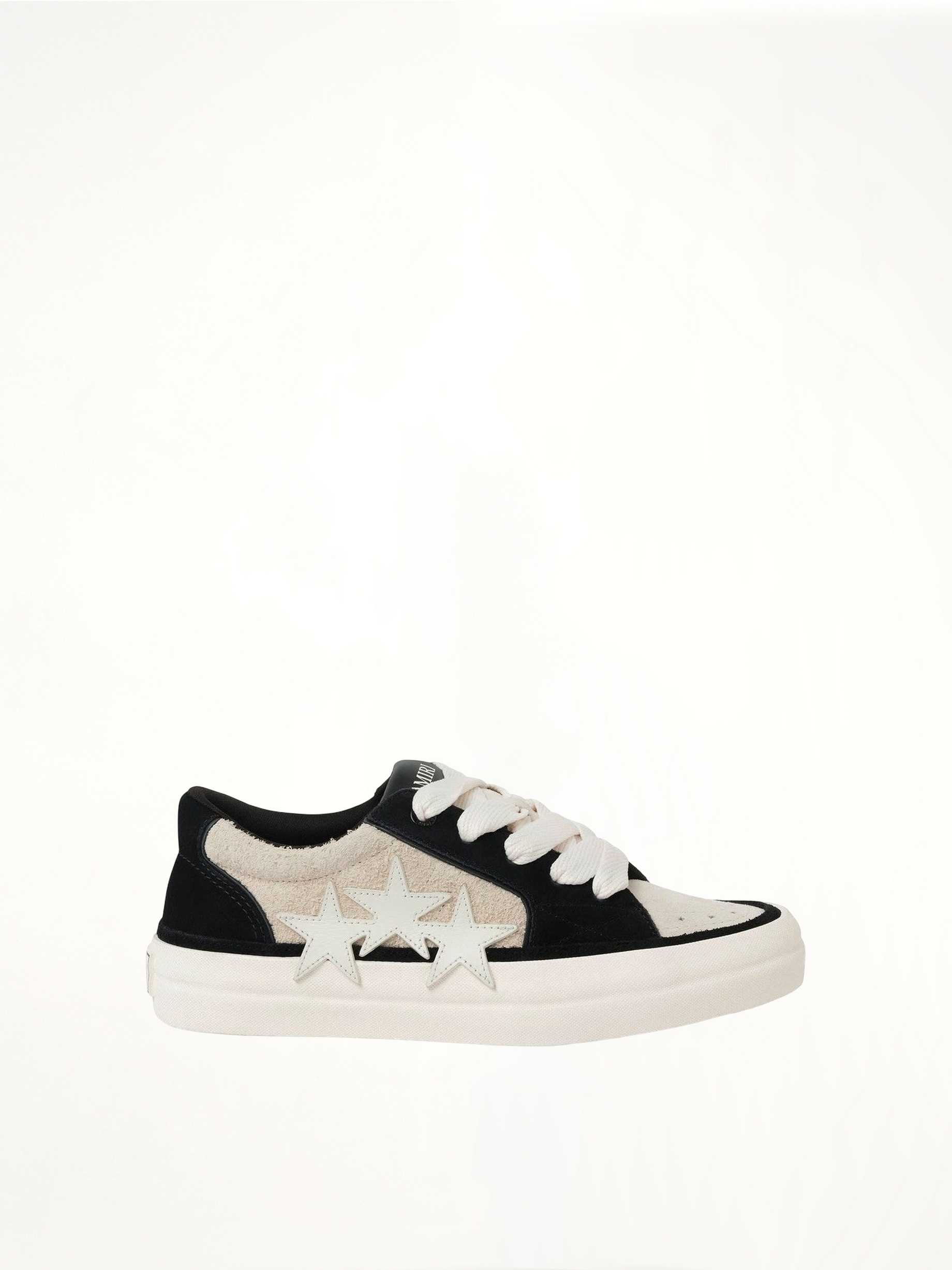 Sunset Skate Low Sneaker in Birch/Black Side View | AMIRI