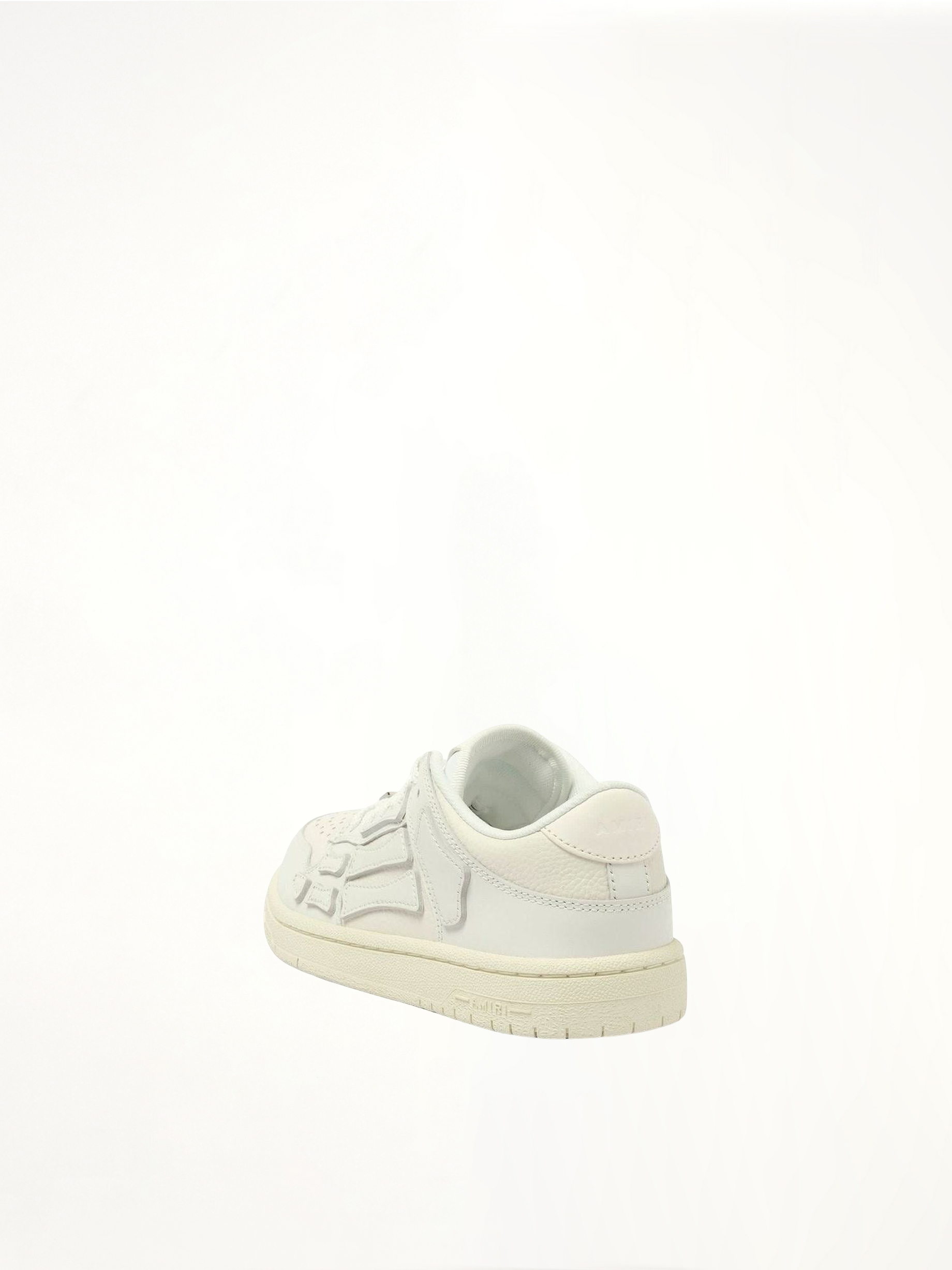 Skeleton Sneaker in White/Vintage Back View | AMIRI