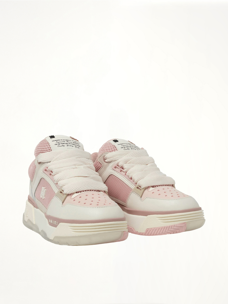 MA-1 Sneaker in Pink/Alabaster Front View | AMIRI