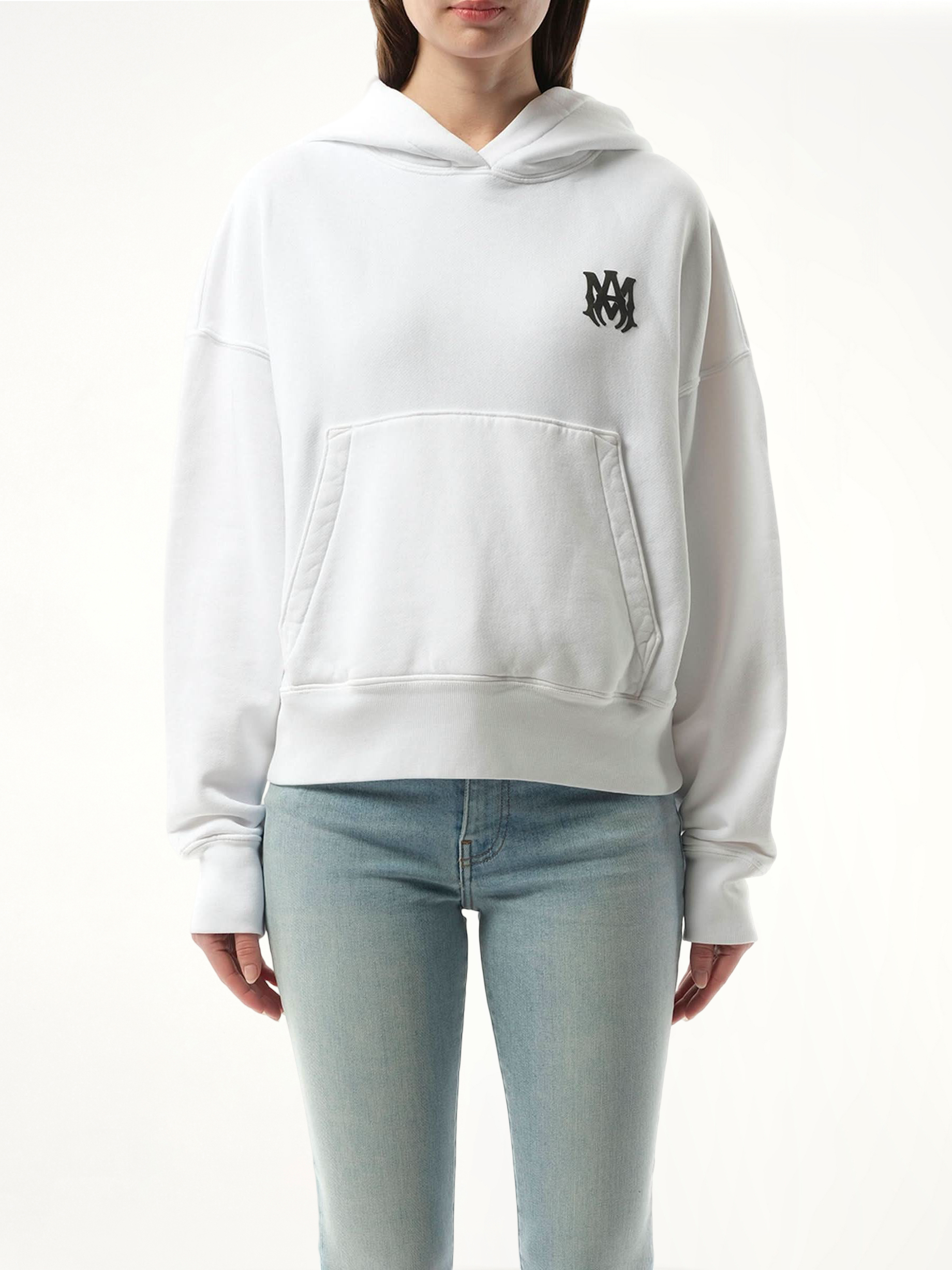 Buy AMIRI MA Core Logo Hoodie in White | MARAIS Buy AMIRI MA Core Logo Hoodie in White | MARAIS