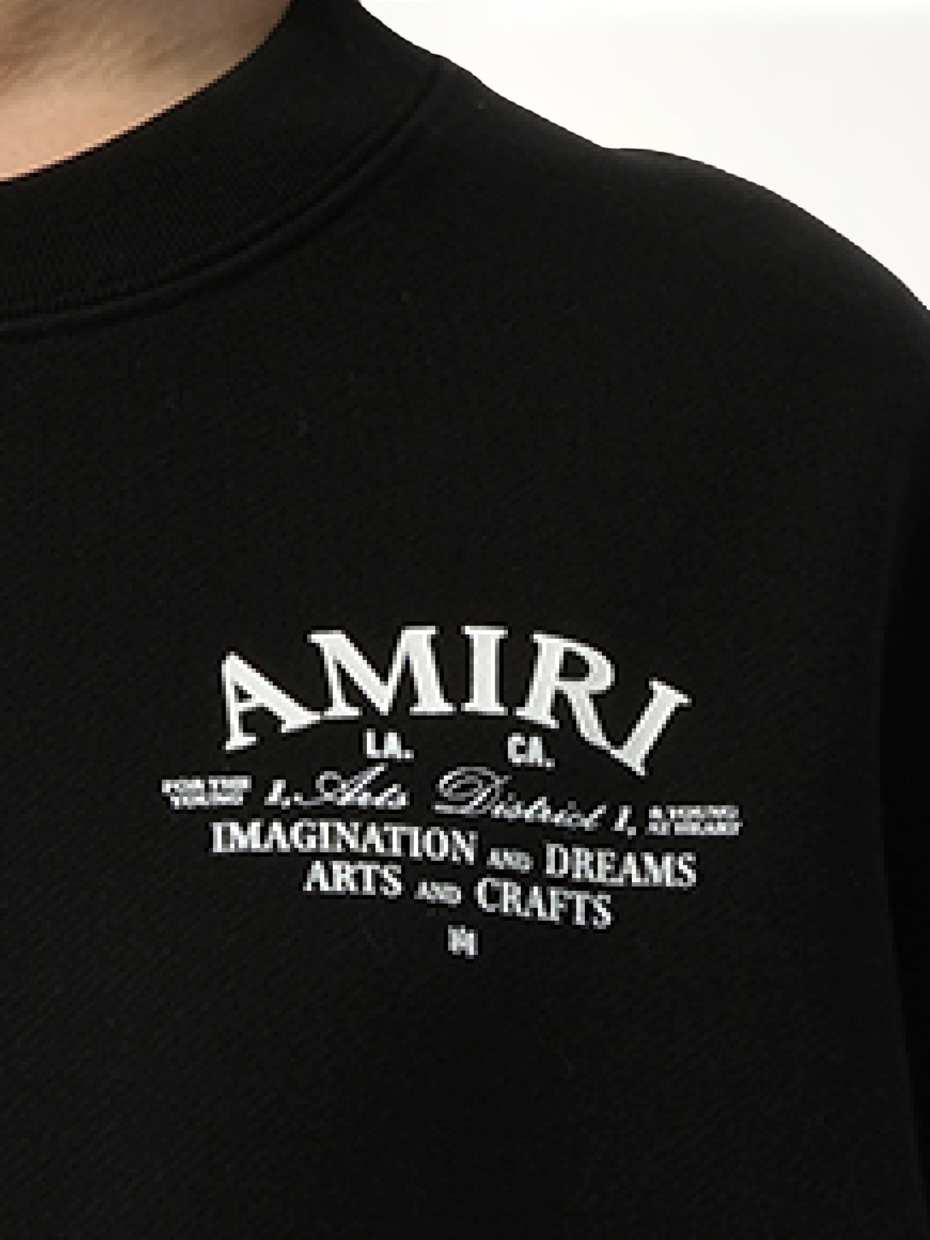 Amiri 艺术区黑色运动衫