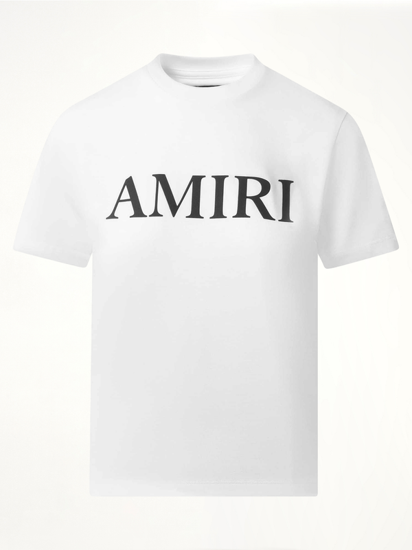 Amiri 白色核心徽标T恤