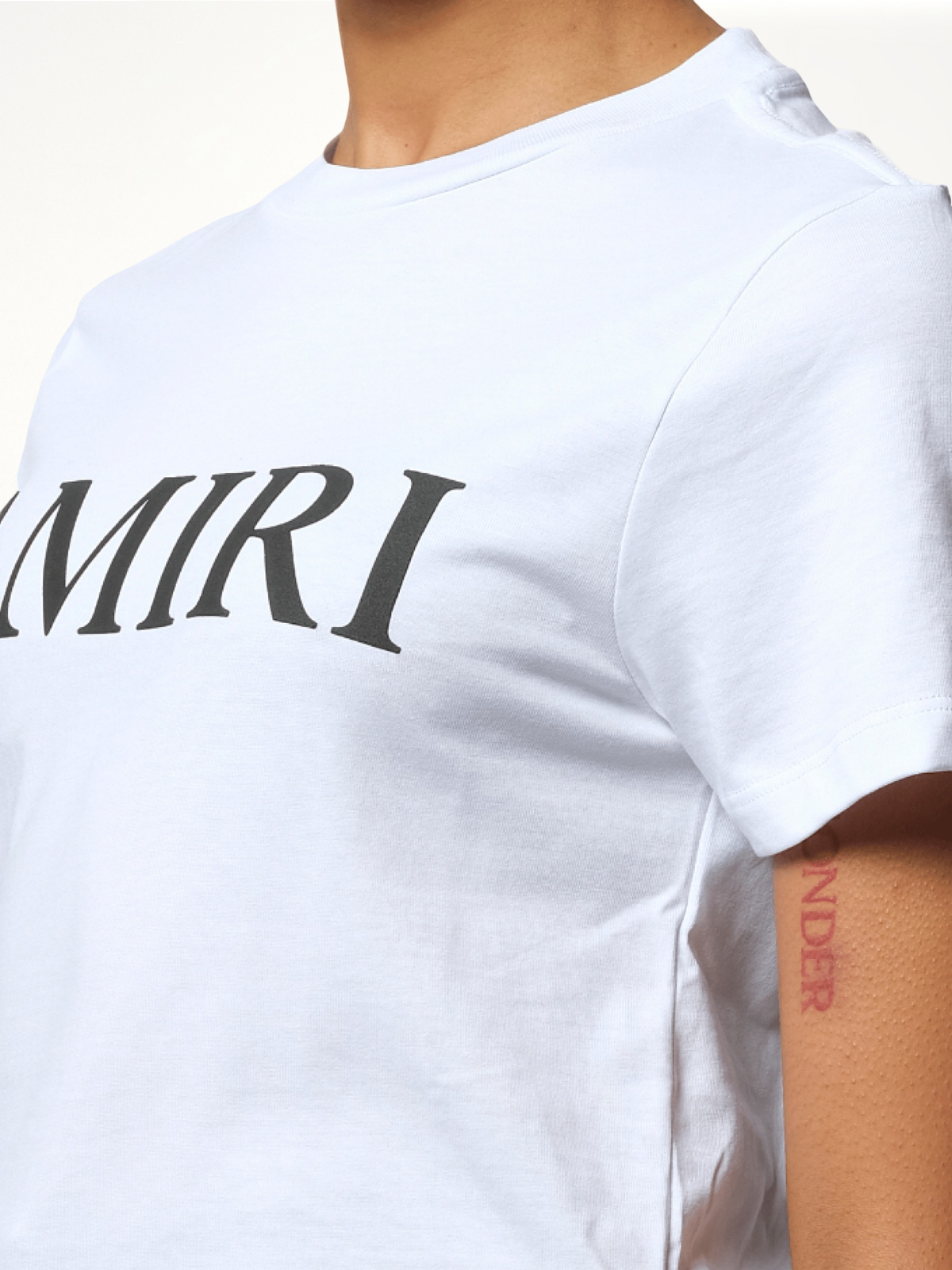Amiri 白色核心徽标T恤