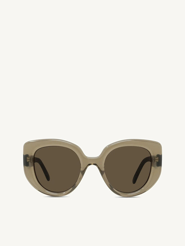 Loewe LW40100I 4996E Sunglasses in Marble Green