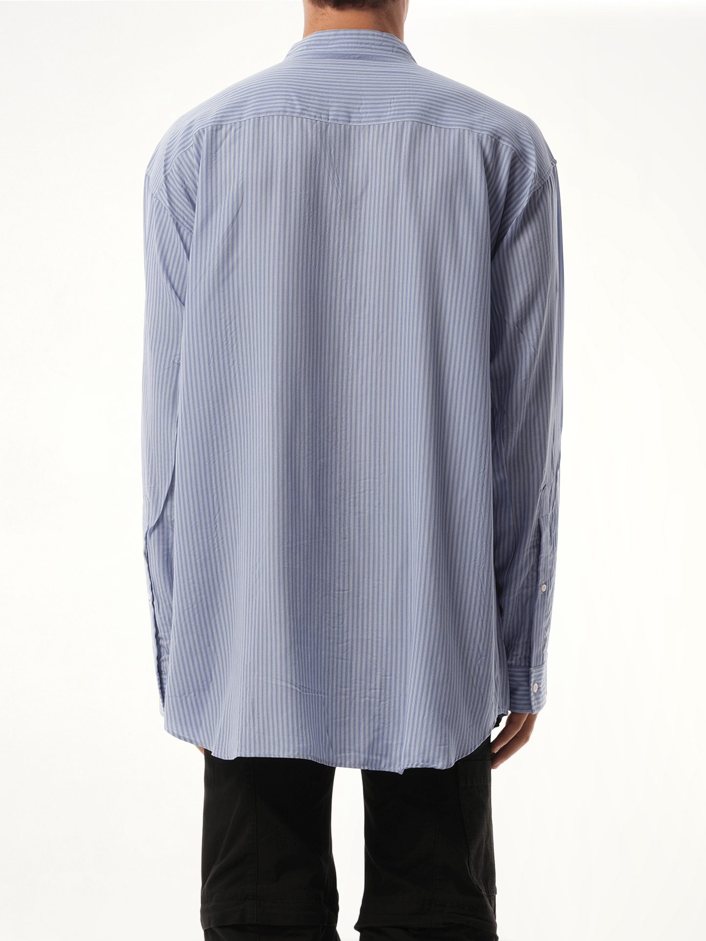Fluid Stripe Shirt in Blue/White