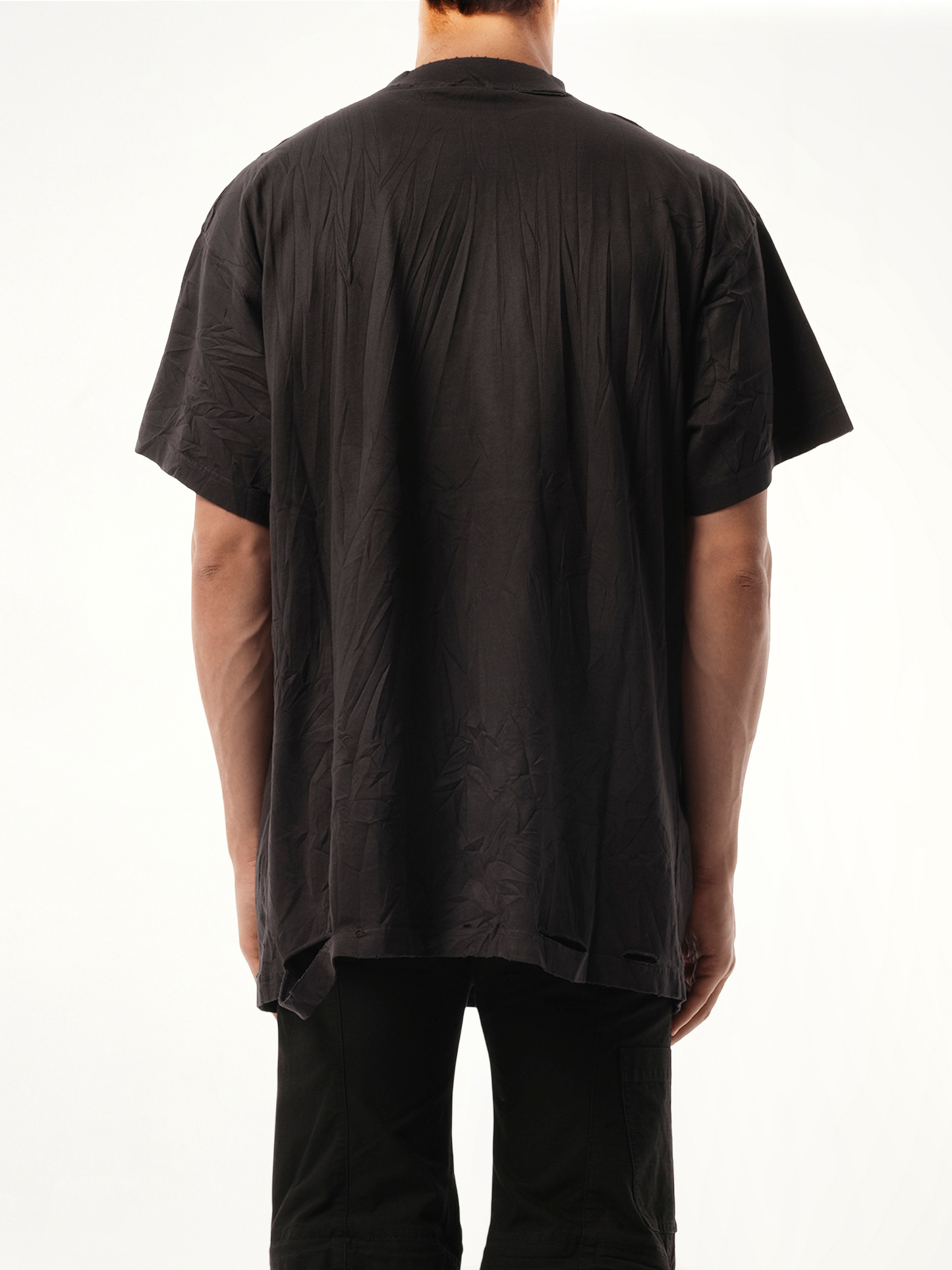 Planet Earth Oversized T-Shirt in Washed Black
