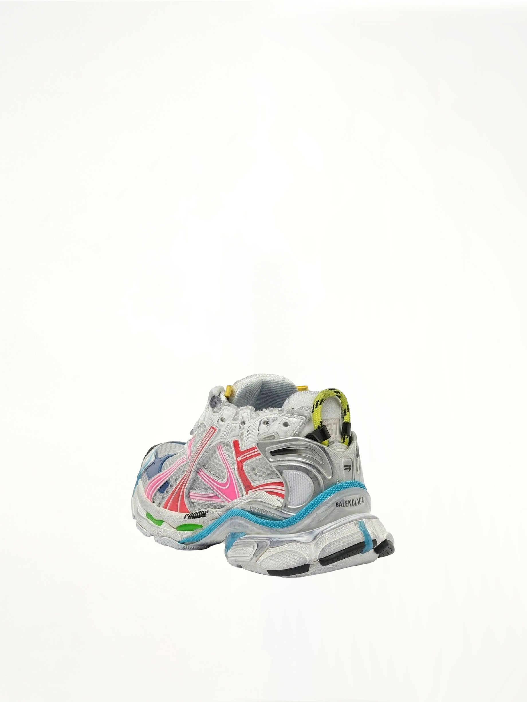Runner Metallic Sneaker in Multicolour Back View | BALENCIAGA