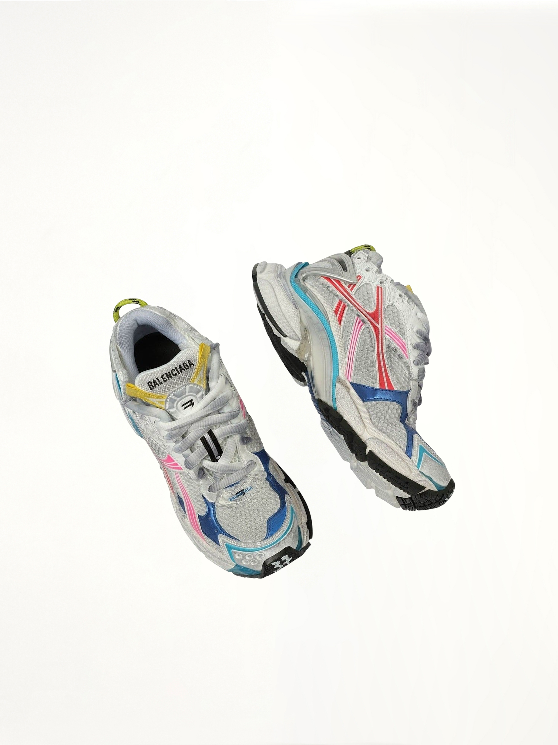 Runner Metallic Sneaker in Multicolour Top View | BALENCIAGA