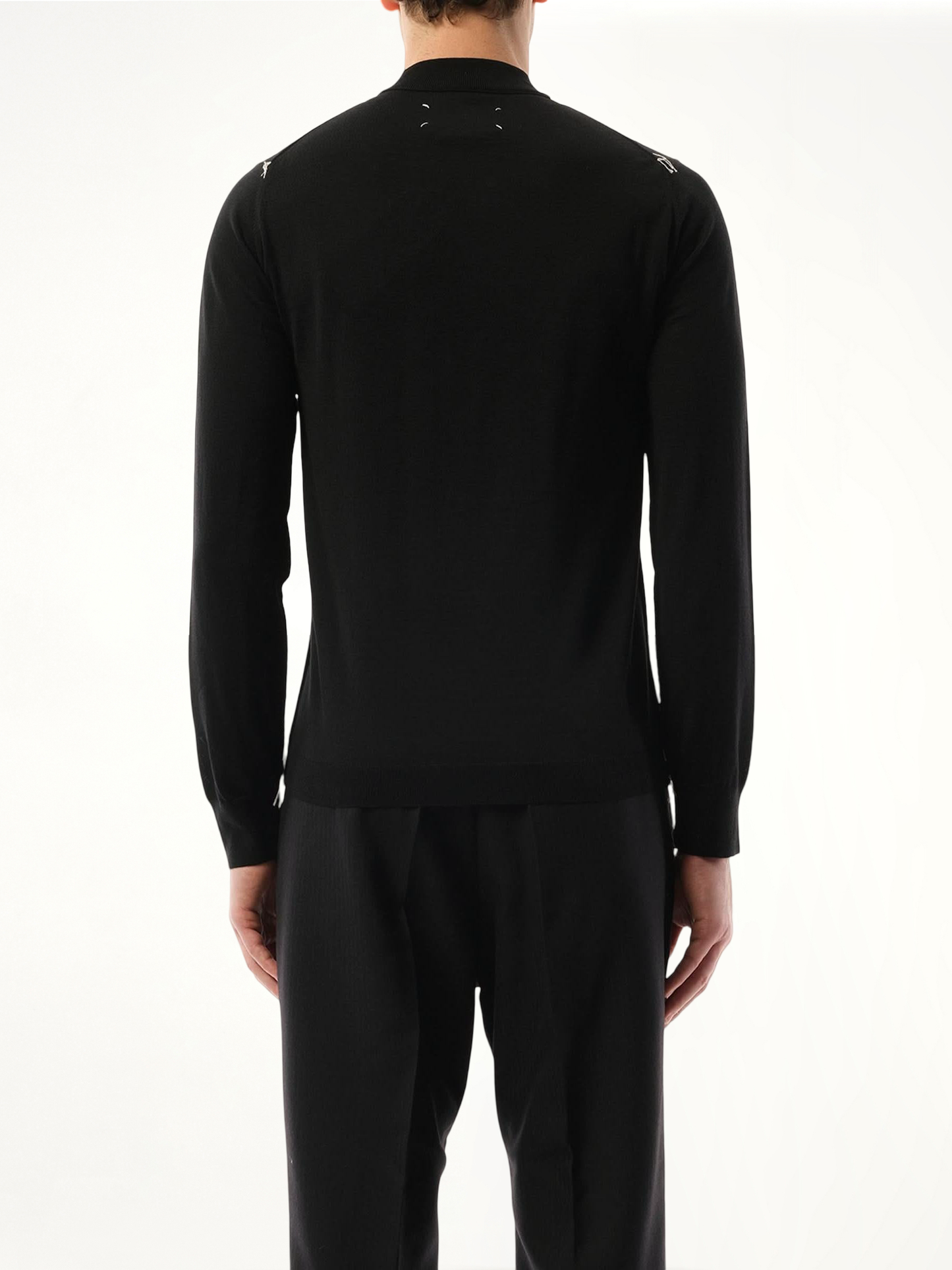 Work in Progress Crewneck Sweater in Black