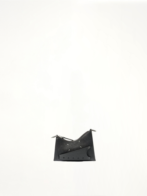 Micro Snatched Hobo Bag in Black