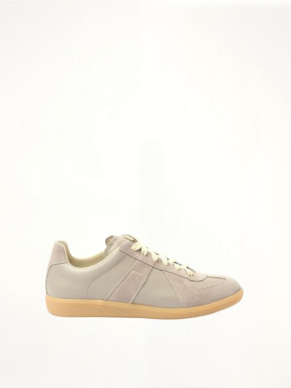 Replica Leather Sneaker in Birdy Side View | MAISON MARGIELA