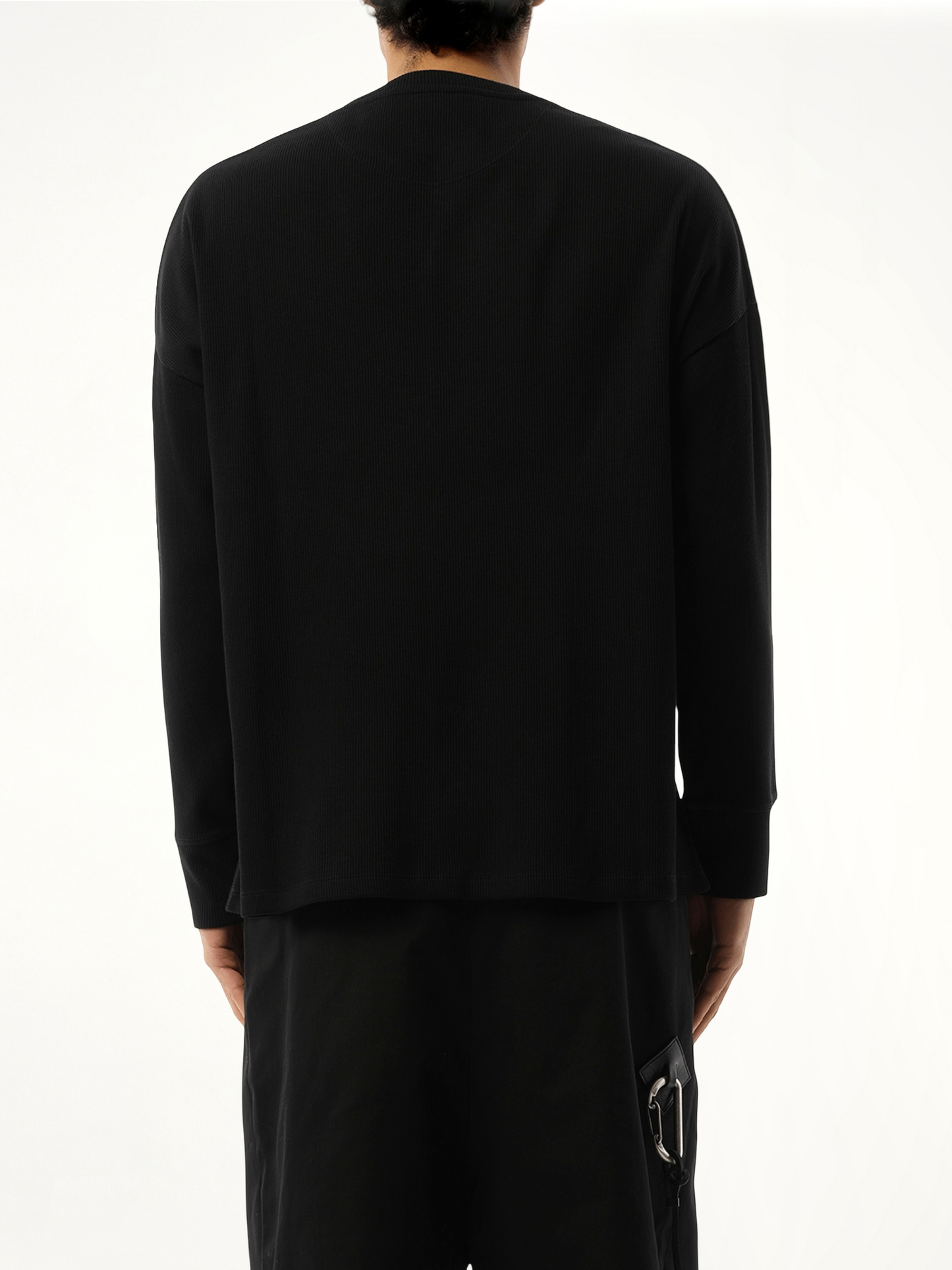 Long Sleeve Anagram T-Shirt in Black