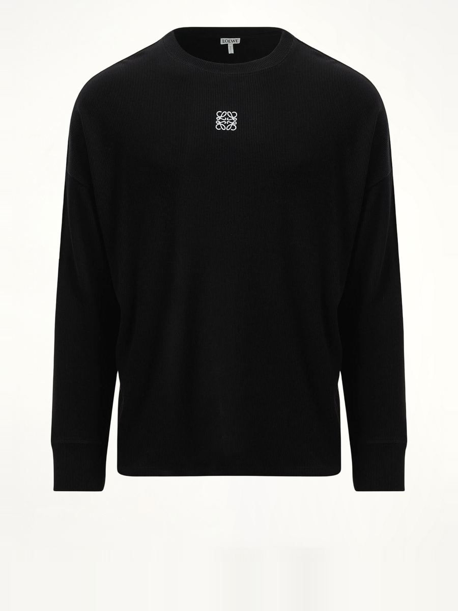 Long Sleeve Anagram T-Shirt in Black