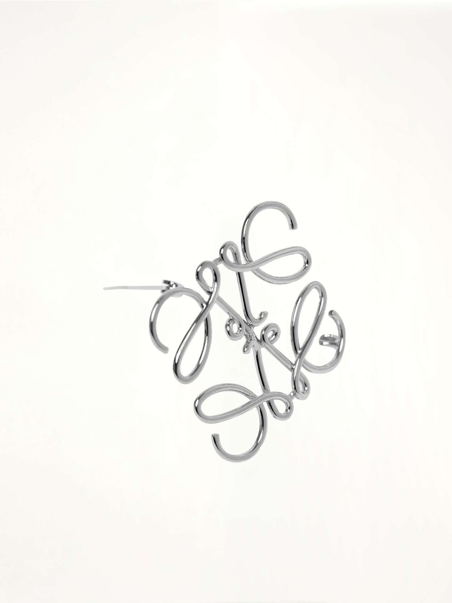 Anagram Brooch in Palladium