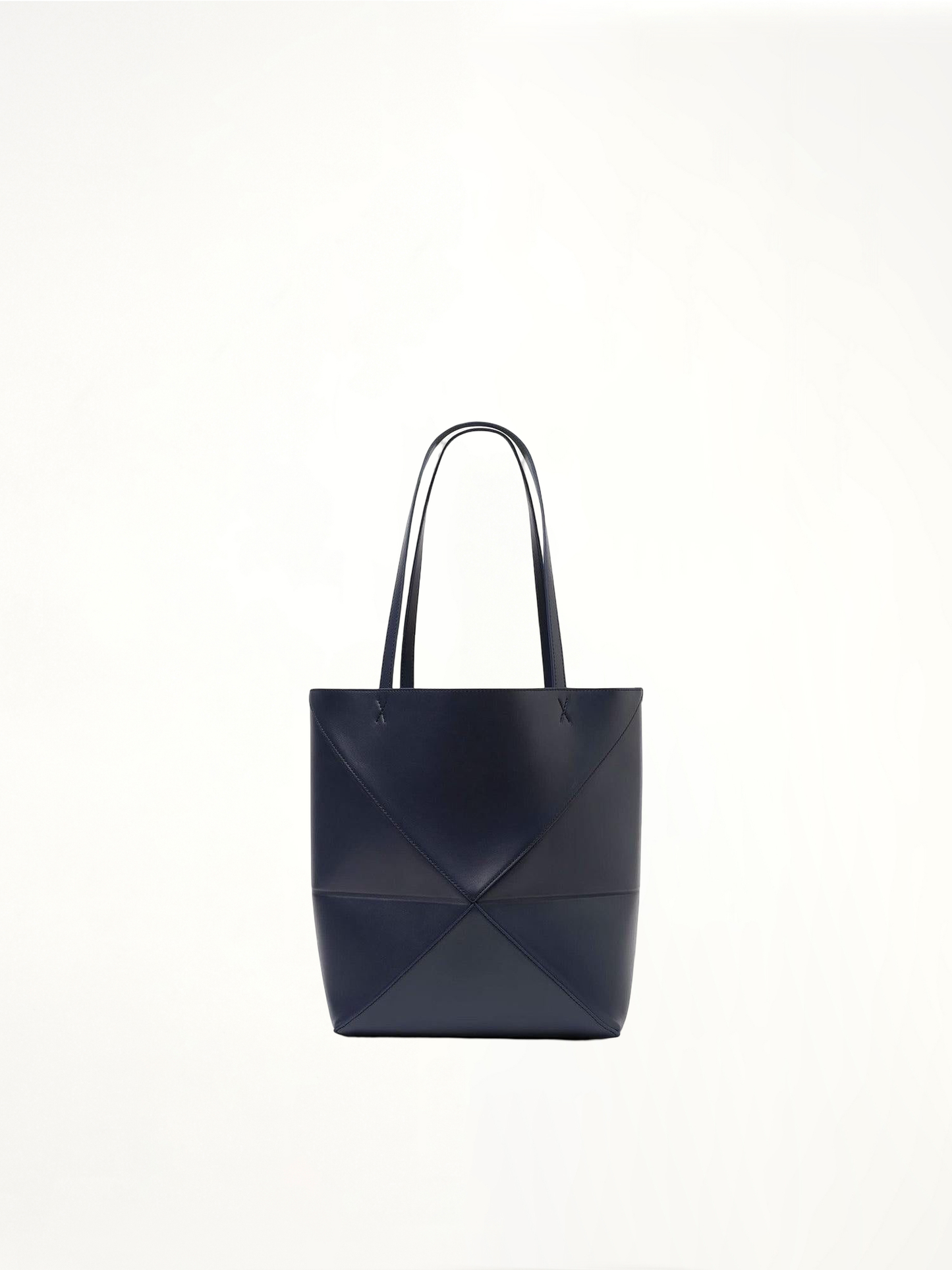 Puzzle Fold Tote Medium in Abyss Blue