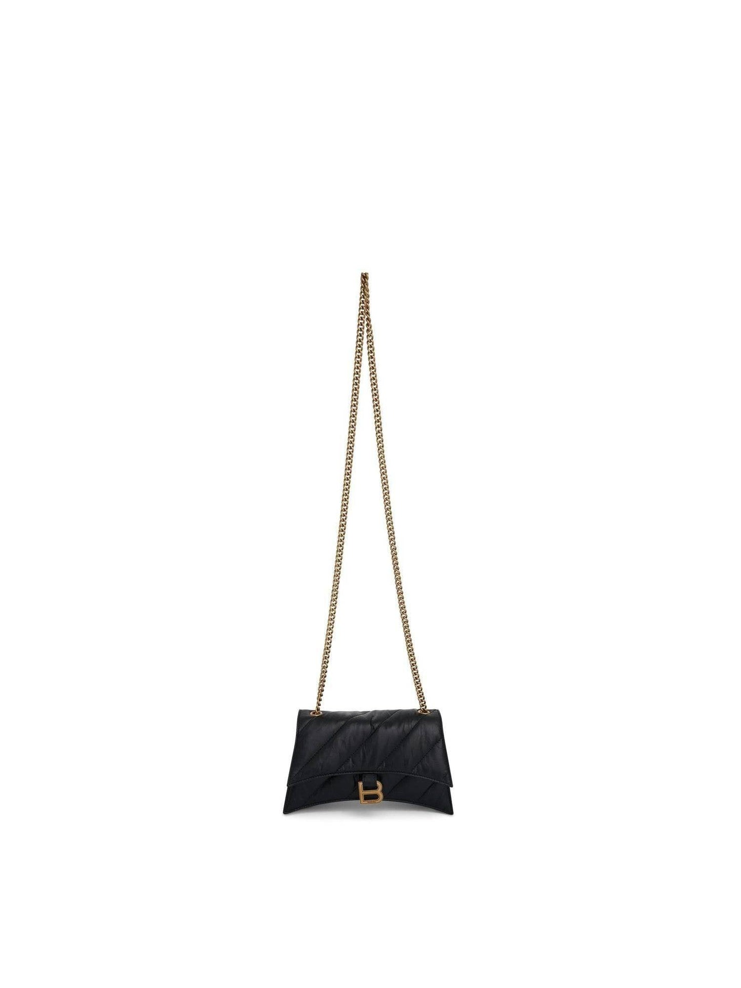 Crush XS Chain Quilted Bag in Black
