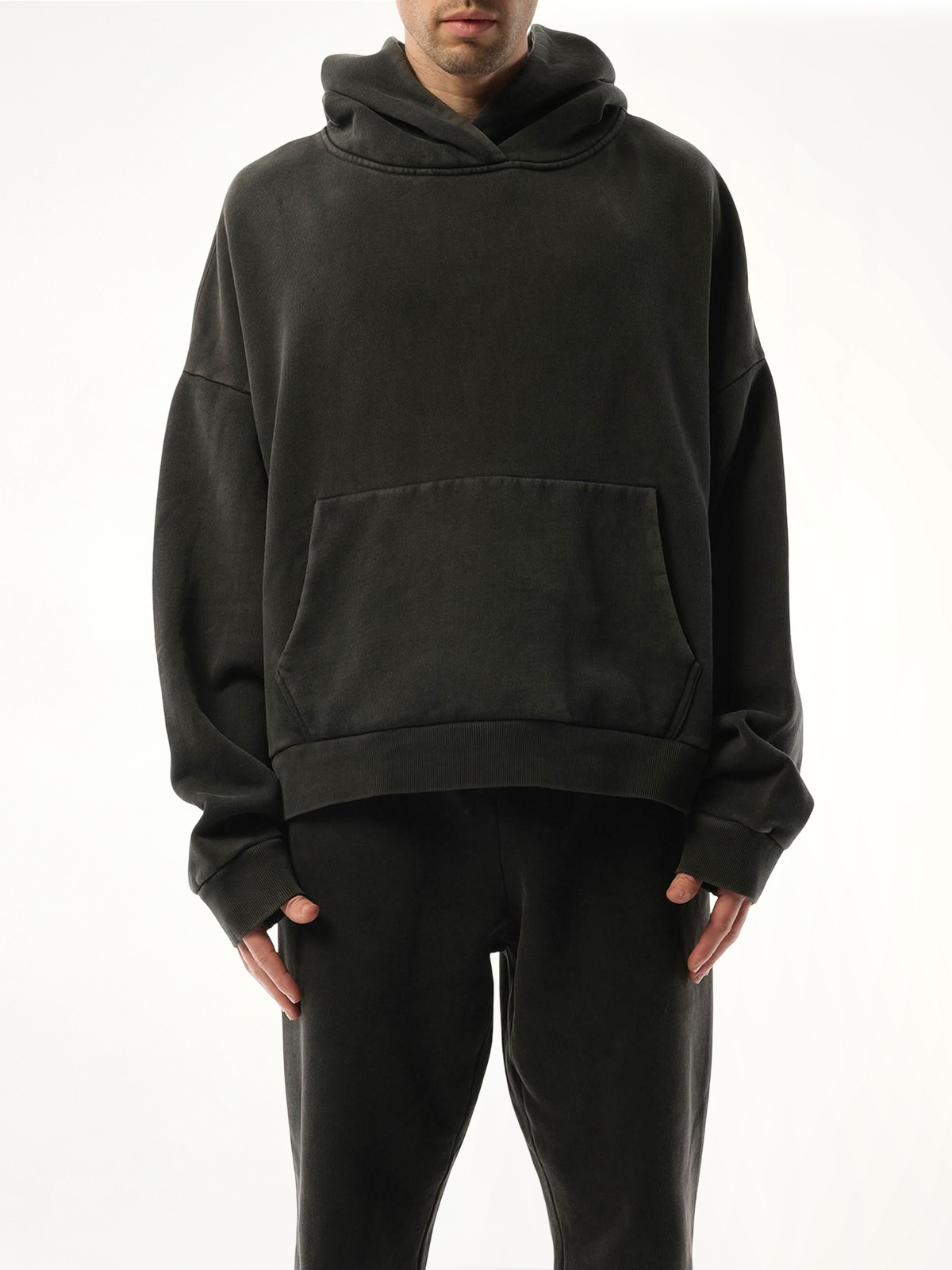 Heavy Hood in Washed Black