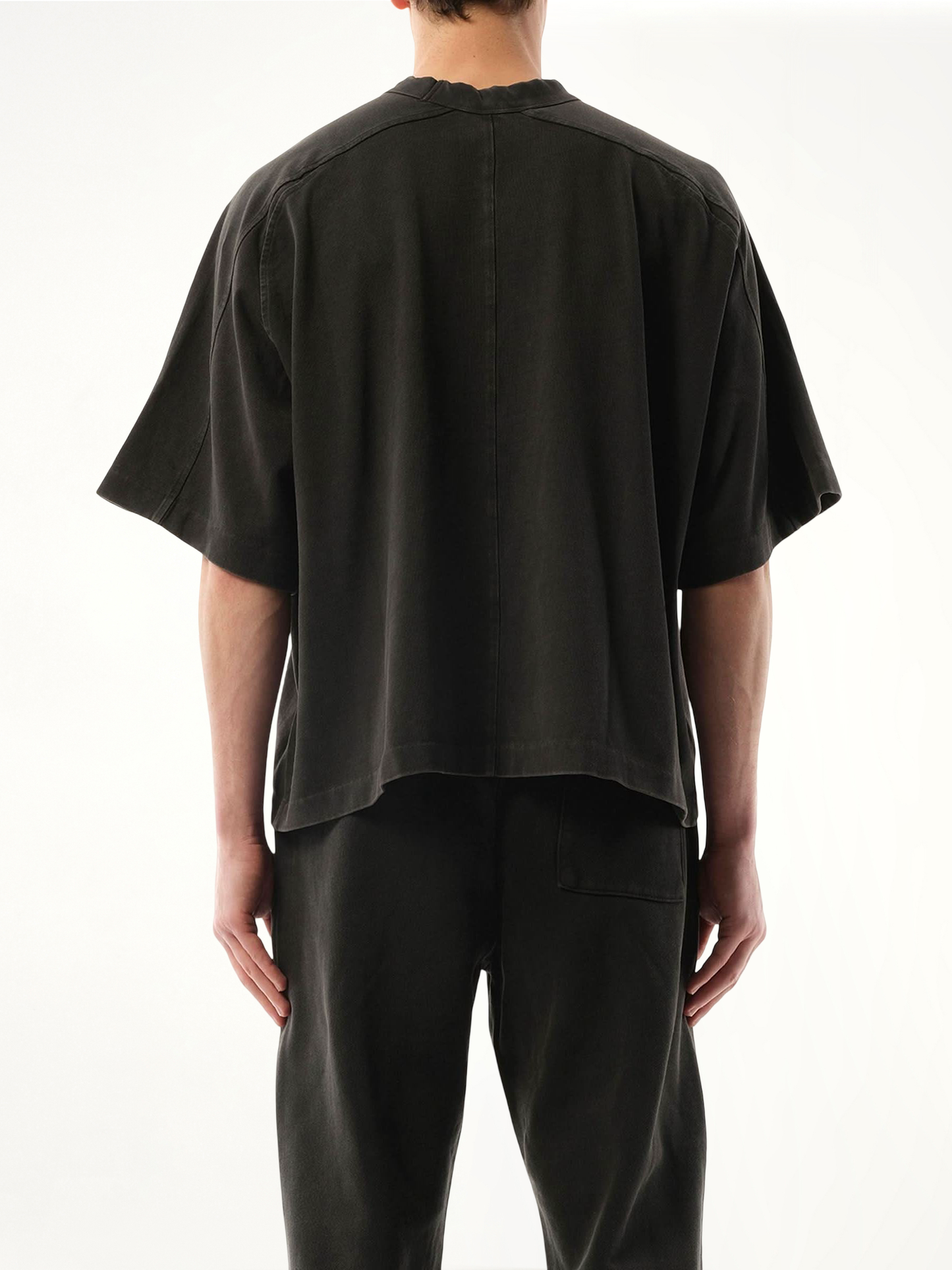 Heavy Pocket T-Shirt in Washed Black