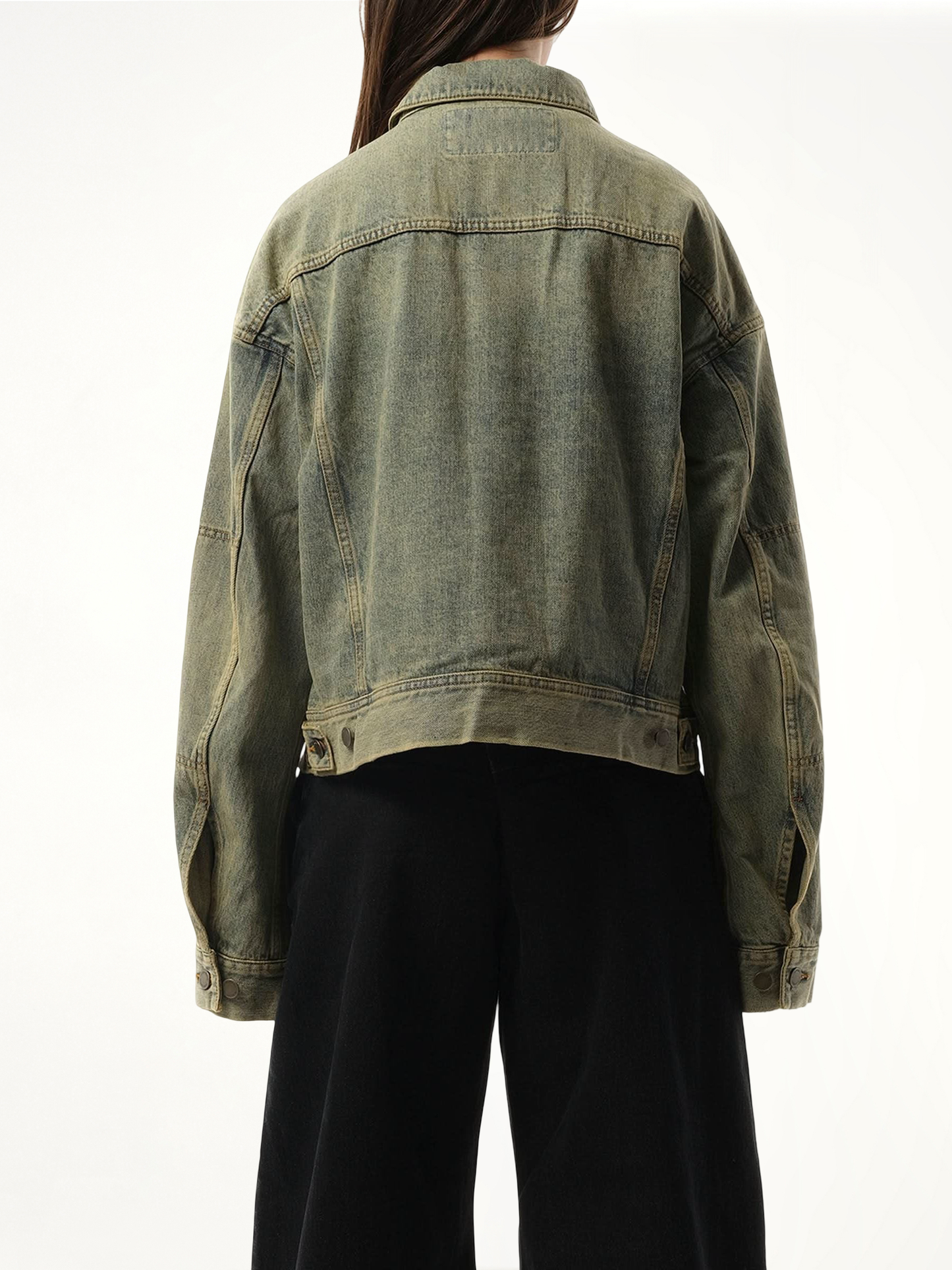 Gem Denim Jacket in Surface Wave