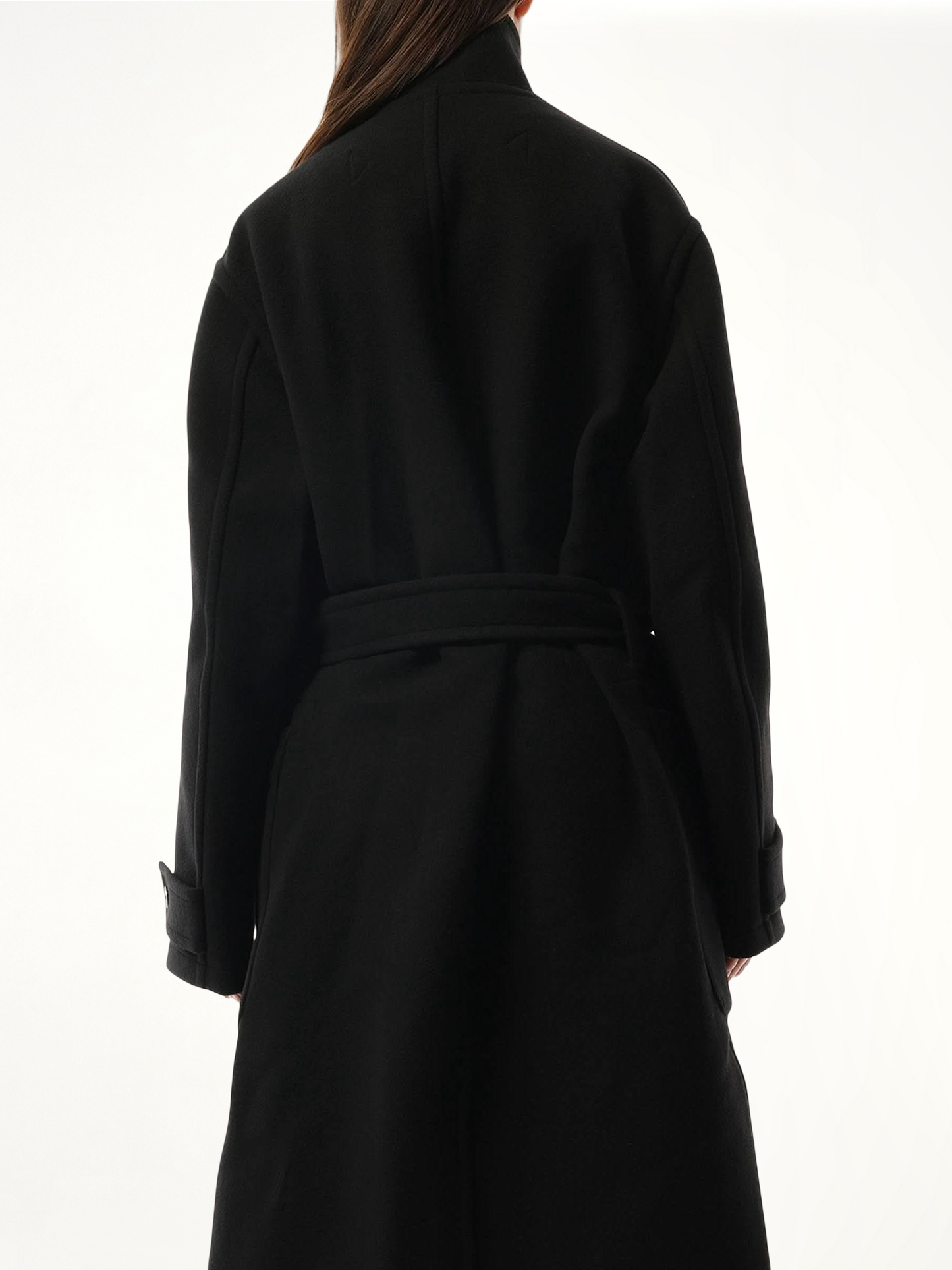 Wrap Coat in Black