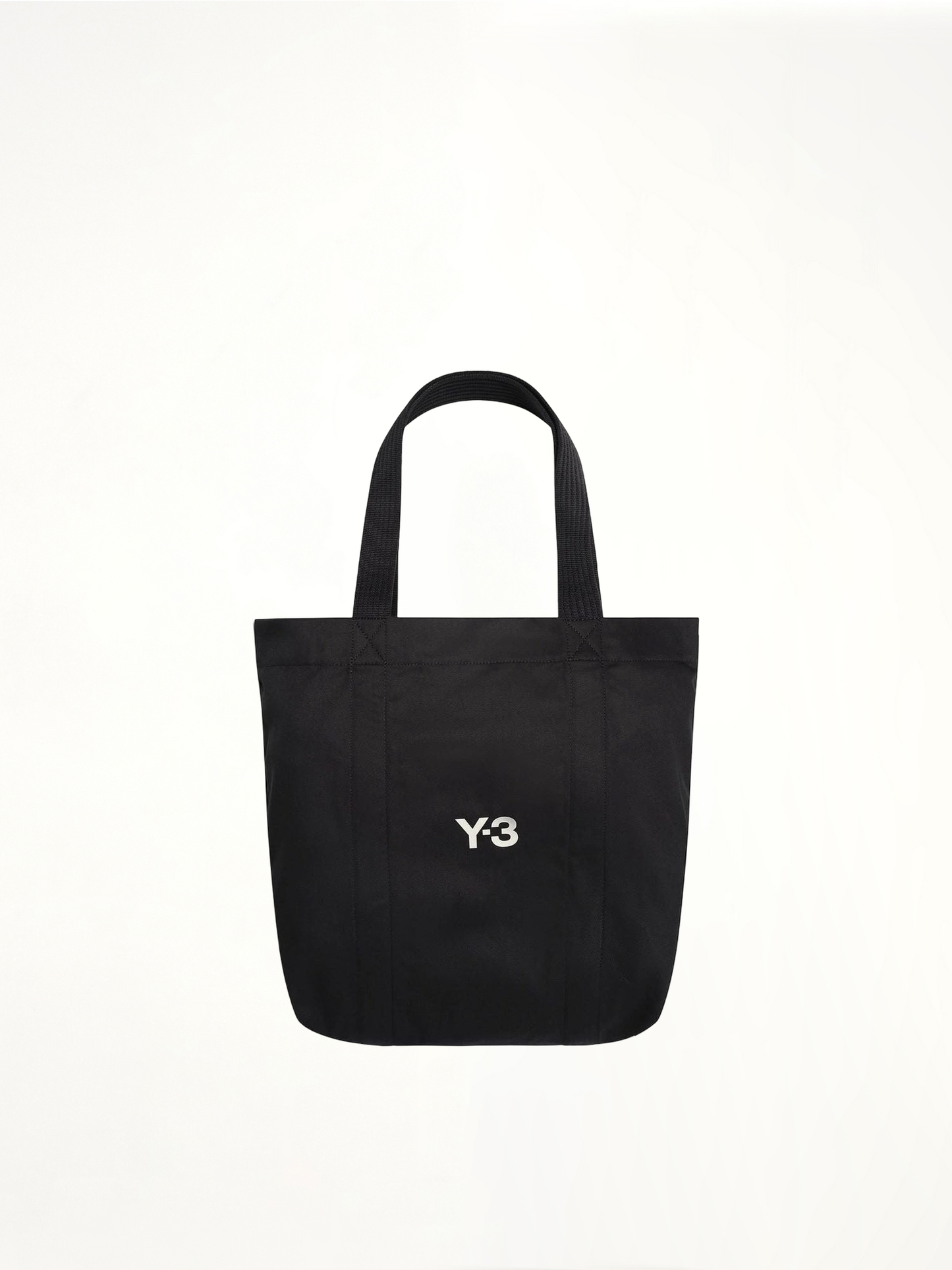 Y-3 Cotton Tote Bag in Black