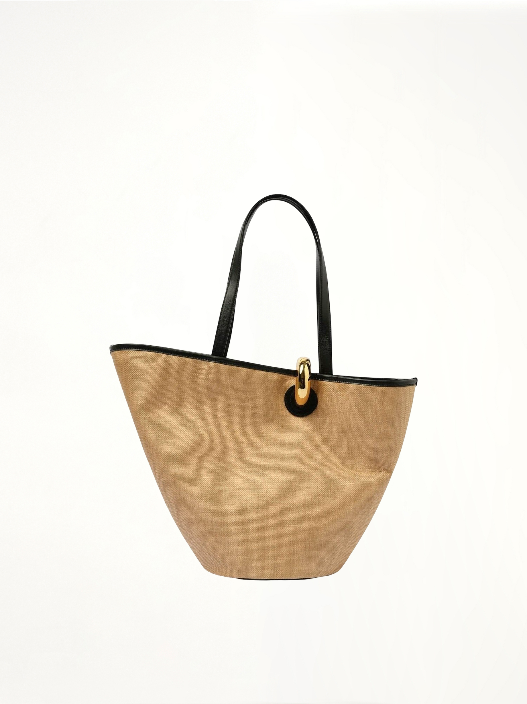 Le Bambola Bag in Ivory/Black