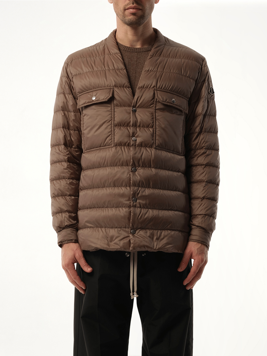 Rick Owens x Moncler Padded Outershirt in Dust