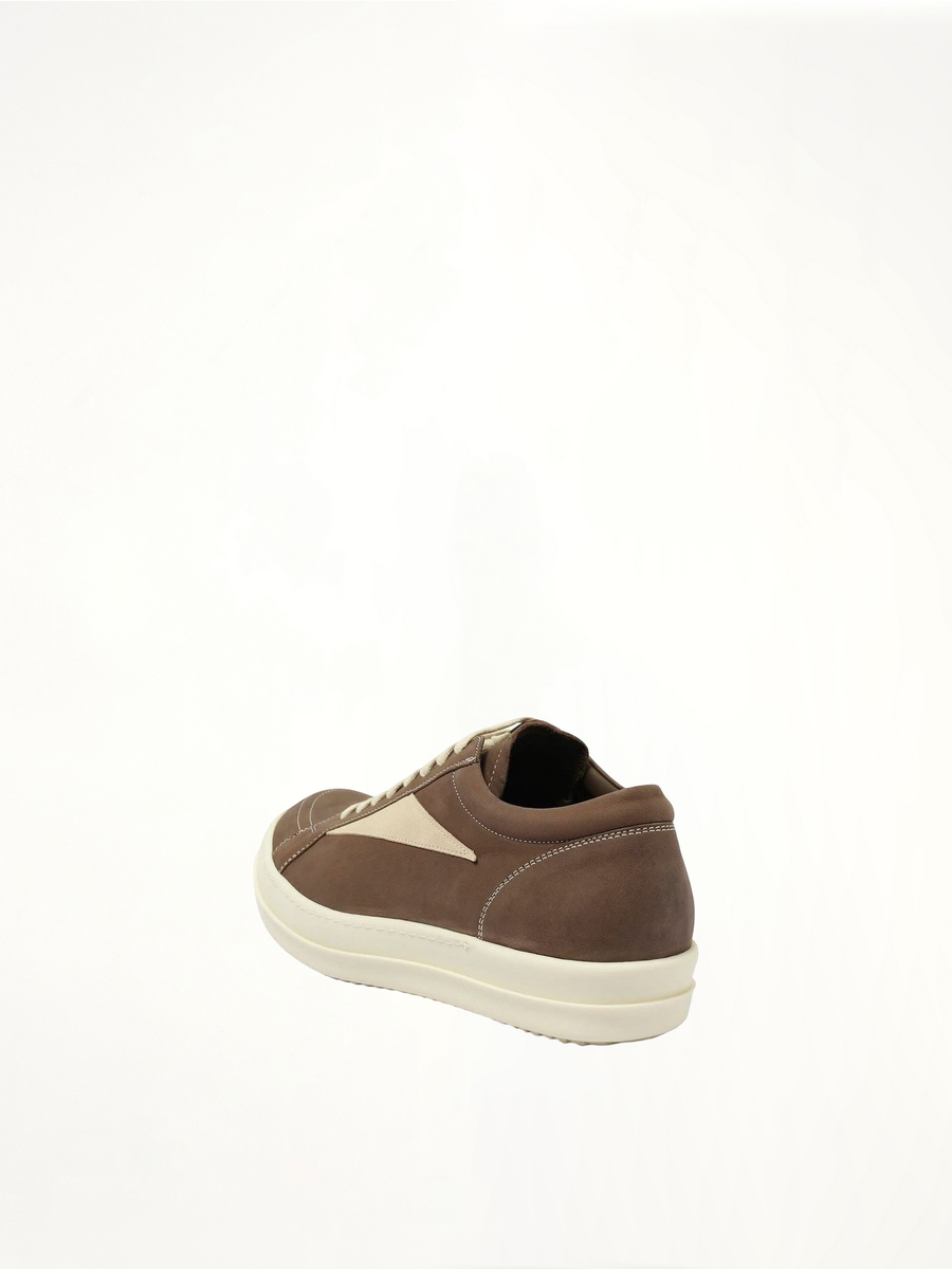 Vintage Sneaks in Fawn/Milk Back View | RICK OWENS