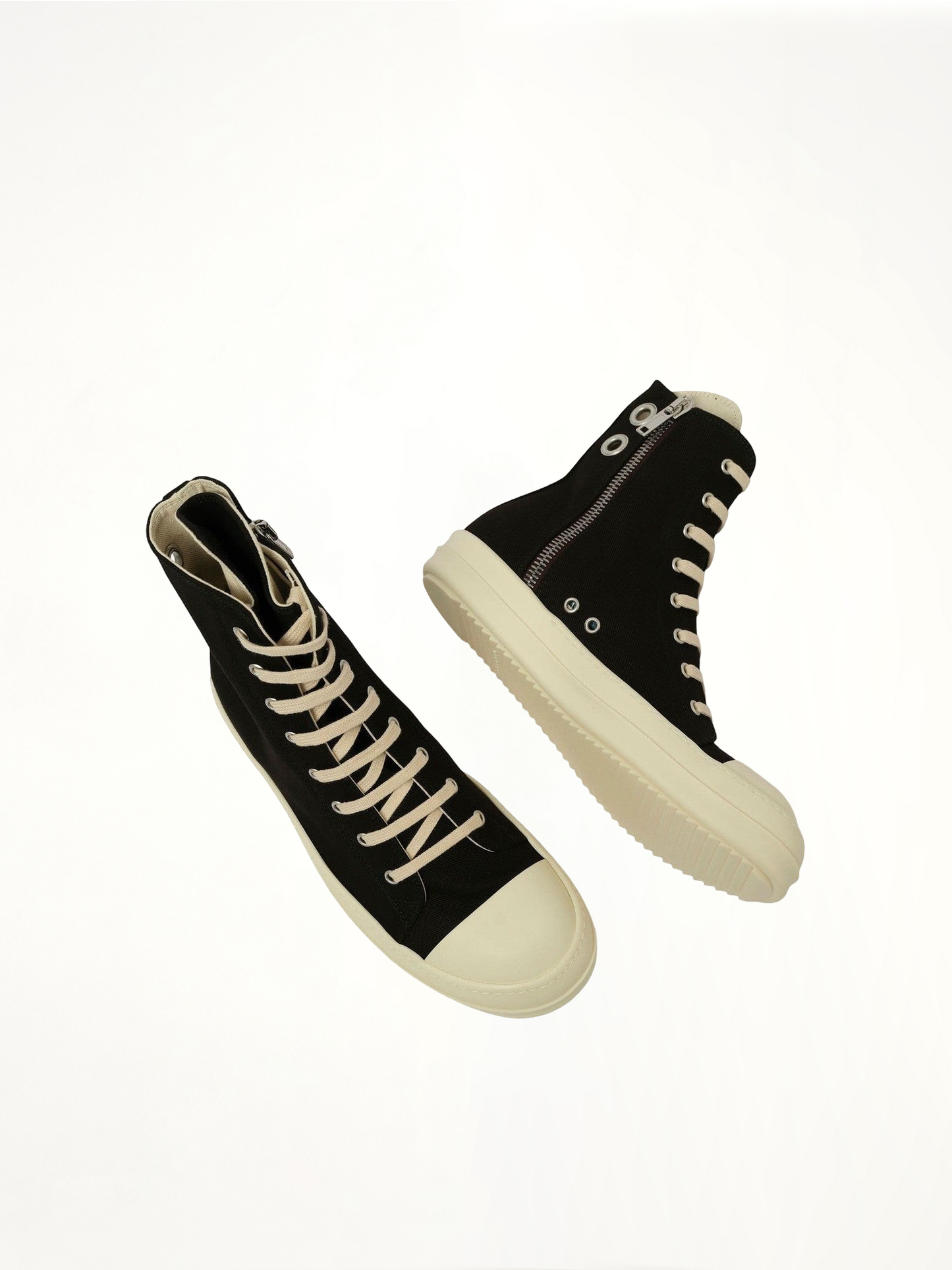 Denim High Sneaks in Black/Milk