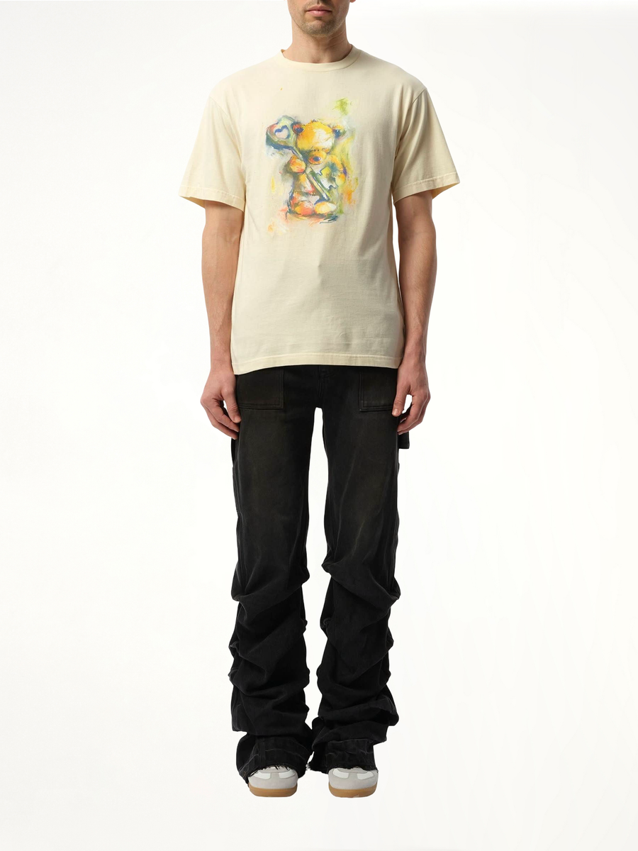 Teddy Bear with Key T-Shirt in Beige