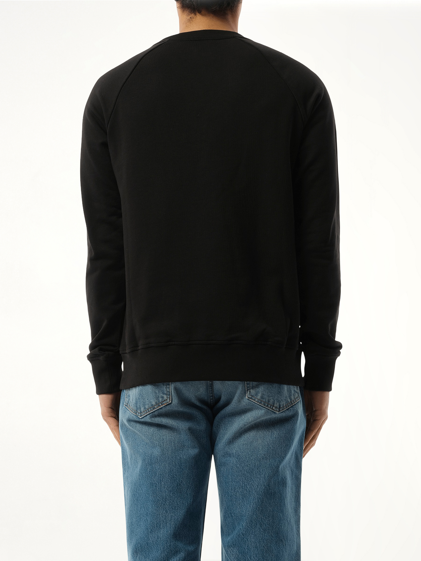 Balmain Flock & Foil Crewneck in Black/Gold