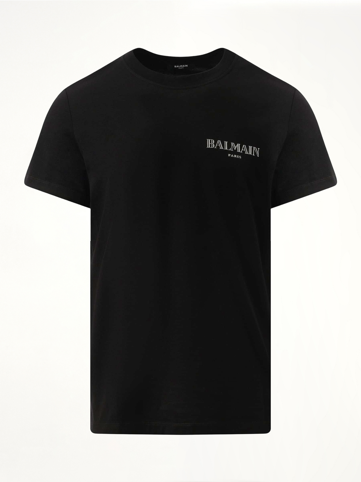Balmain 黑/银色复古T恤