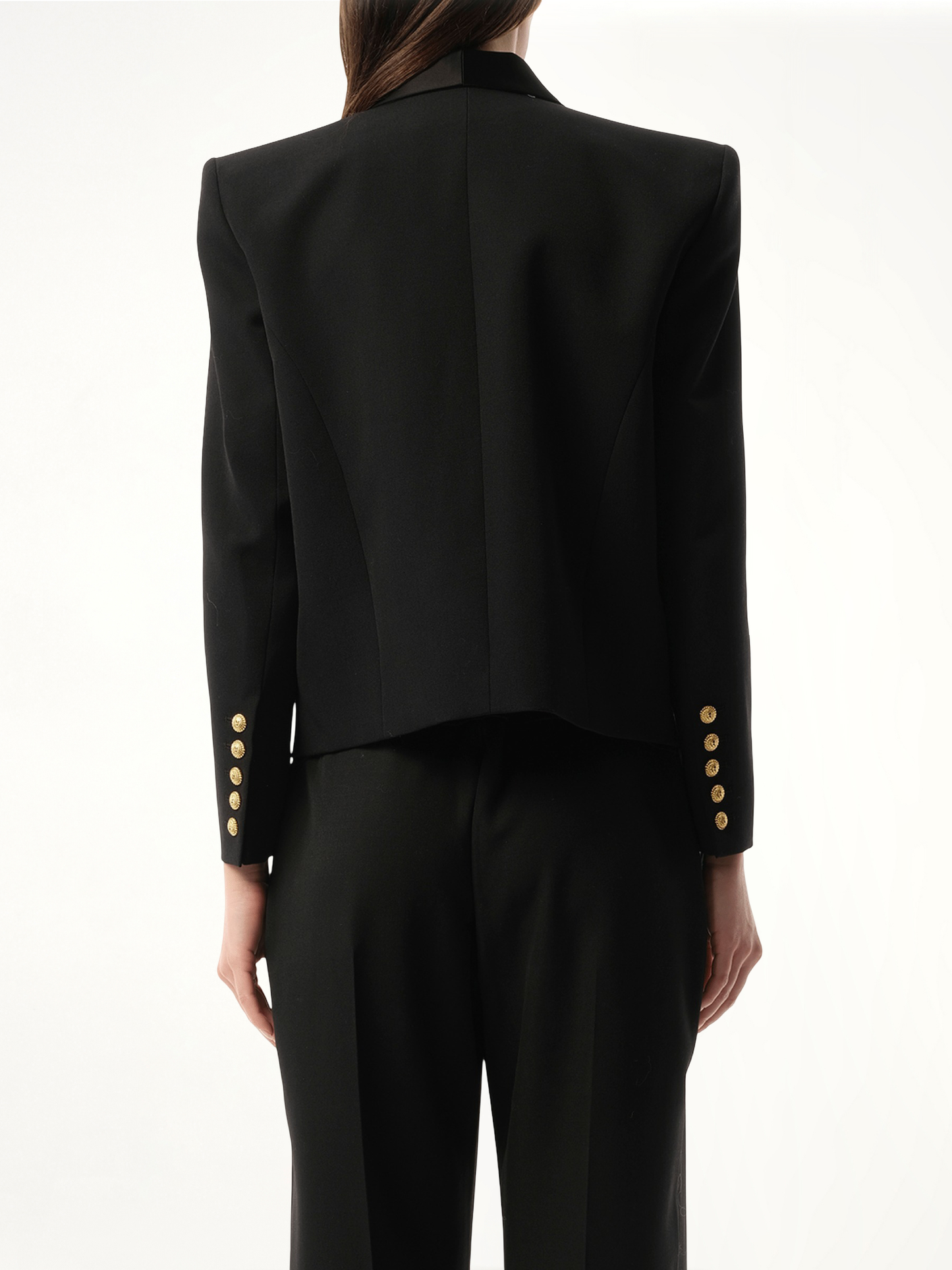 6 BTN Satin GDP Jacket in Black