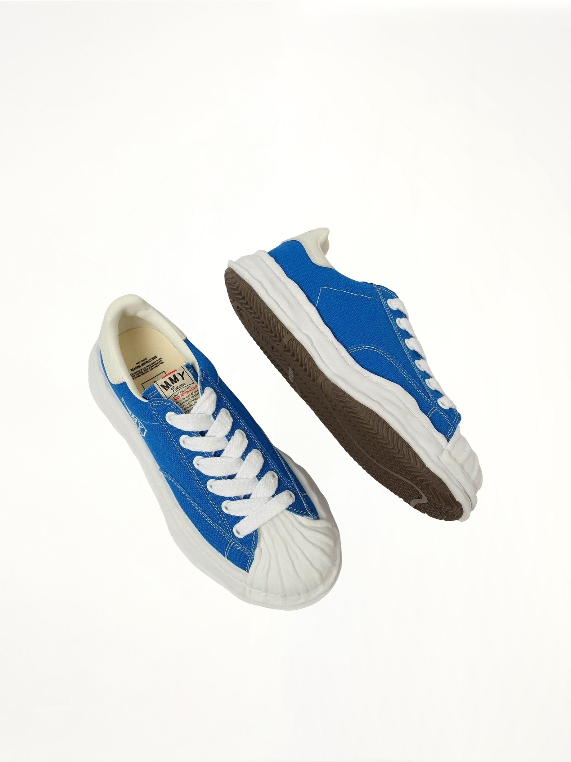 BLAKEY OG Low Top Sneaker in CL Blue Top View | MAISON MIHARA YASUHIRO