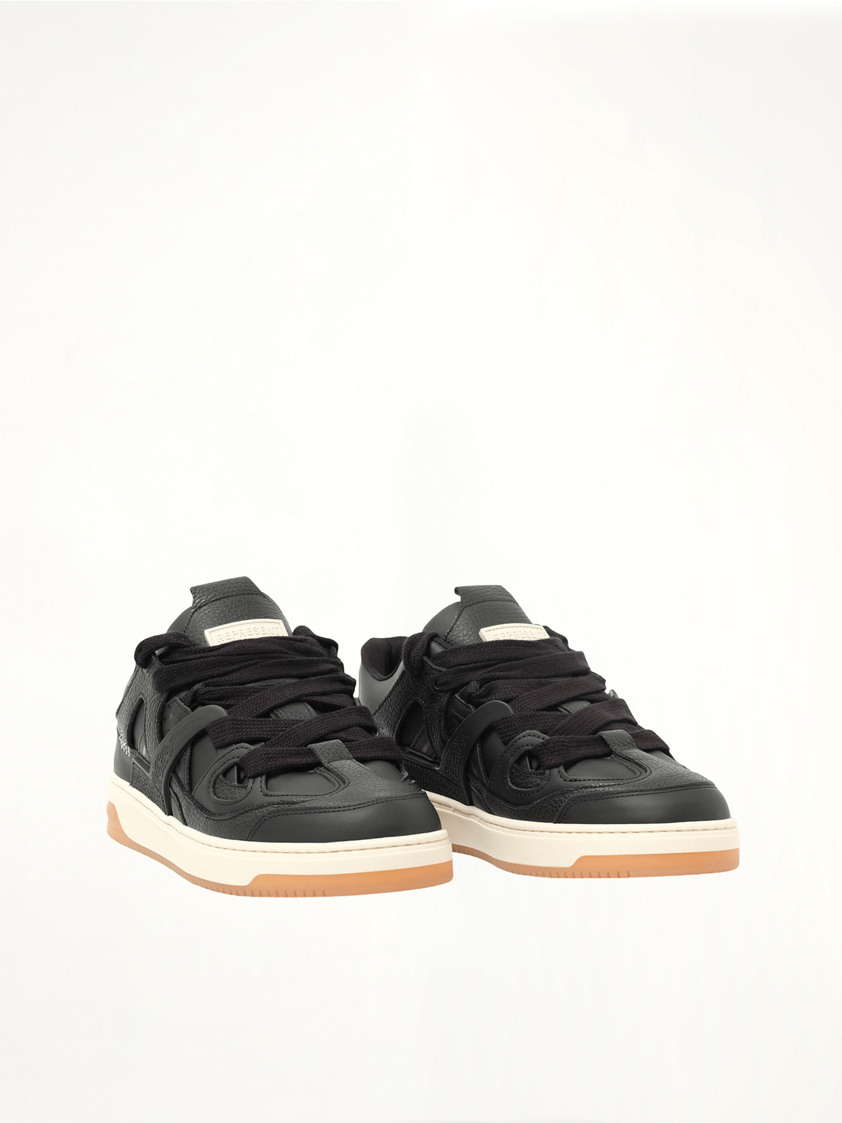 Bully Sneaker in Black/Gum Front View | REPRESENT