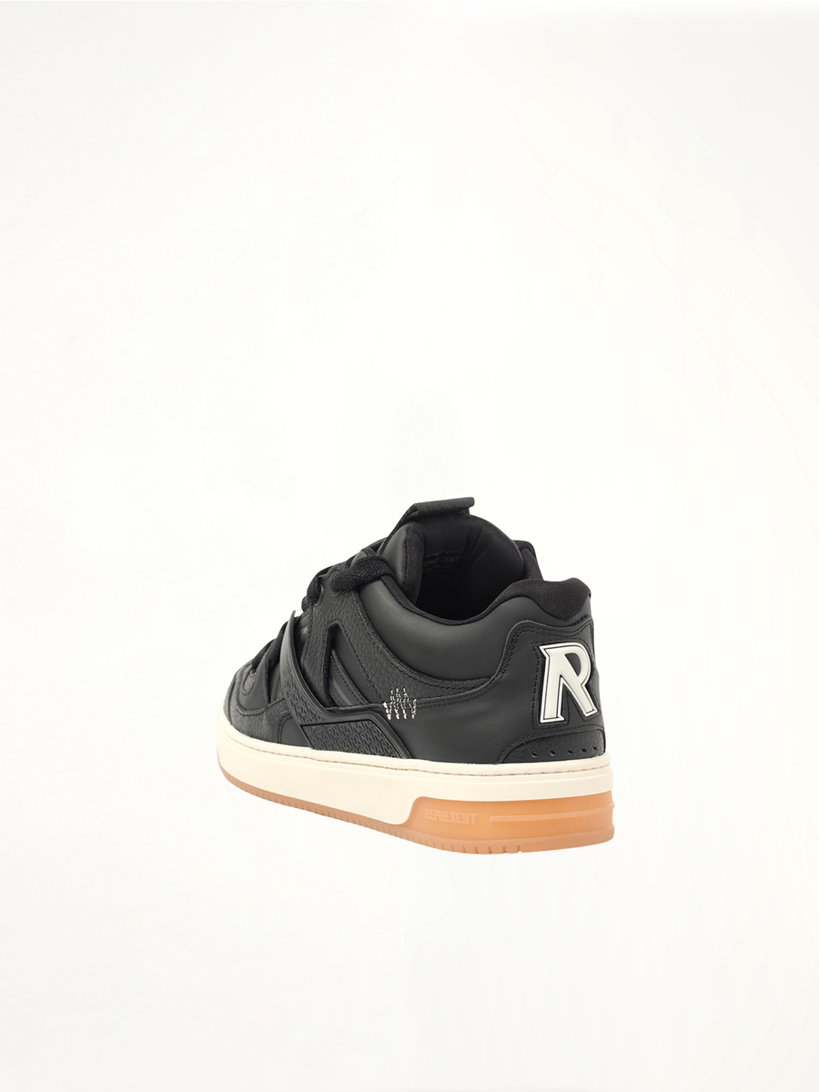 Bully Sneaker in Black/Gum Back View | REPRESENT