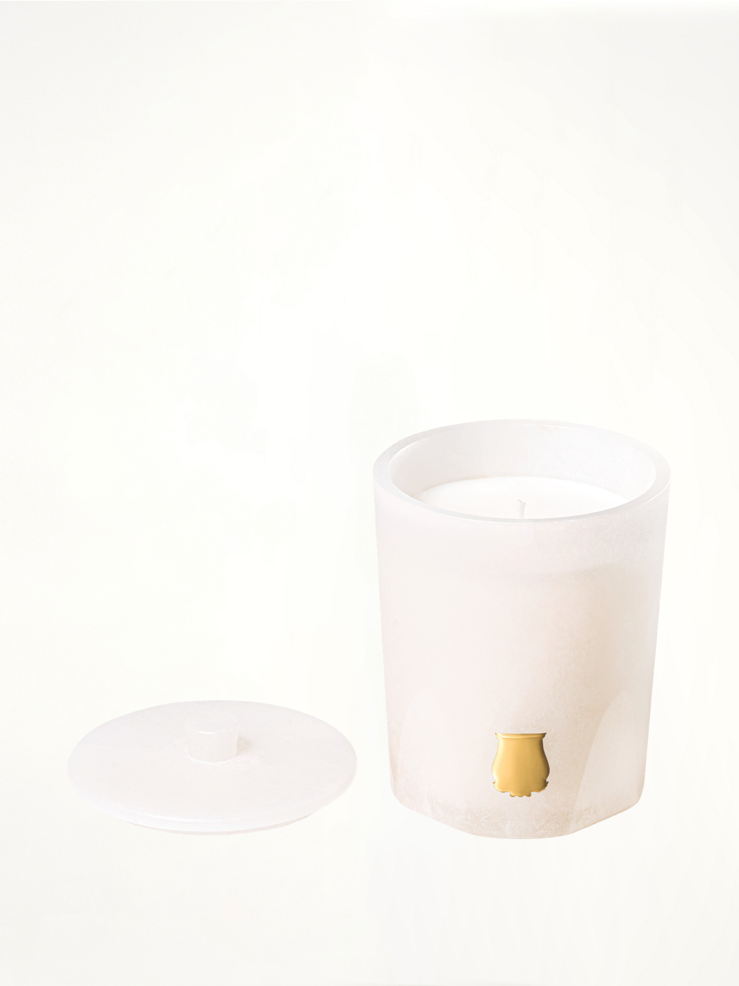 Vesta Alabaster Candle with Lid