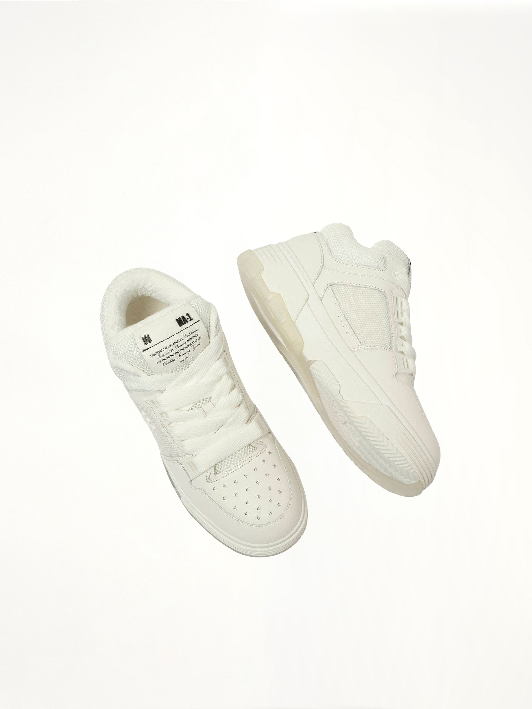 MA-1 Sneaker in White Top View | AMIRI
