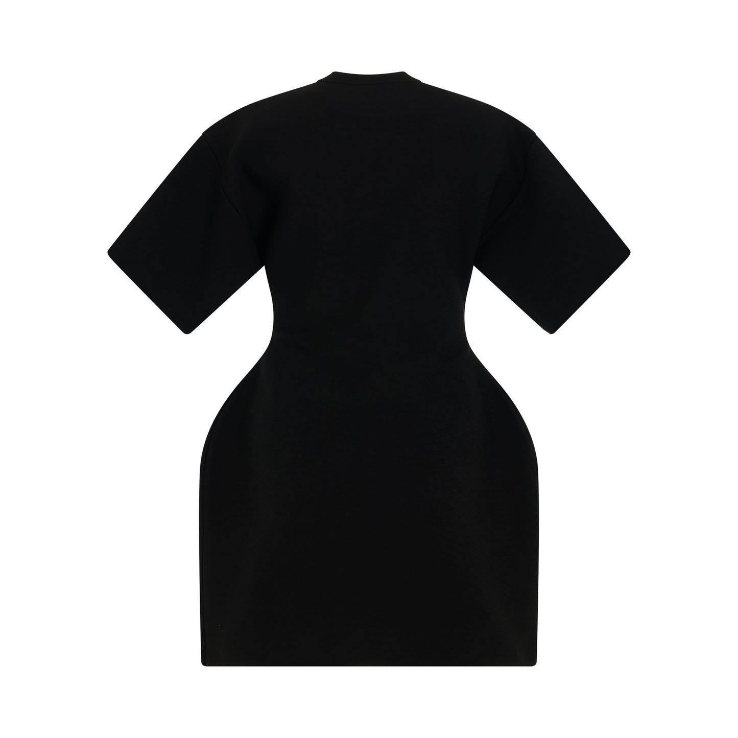 Hourglass Short Sleeve Dress in Black