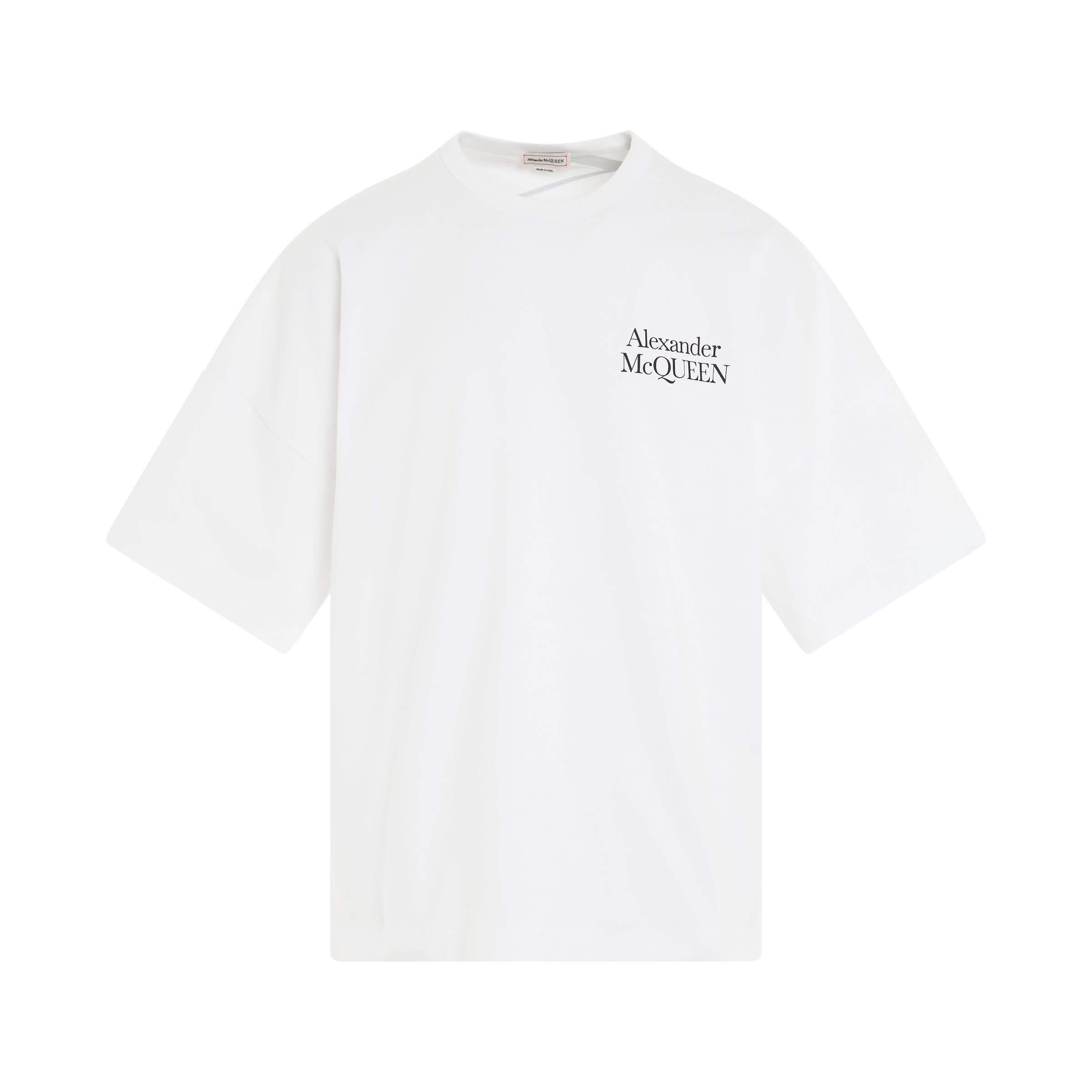 ALEXANDER McQUEEN Exploded Logo Oversized T Shirt In White MARAIS Ko alexander-mcqueen-exploded-logo-oversized-t-shirt-in-white-marais-ko