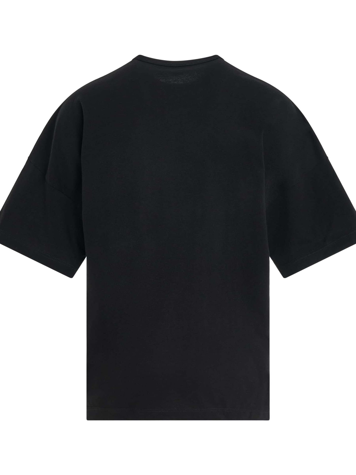 Shadow Skull Print T-Shirt in Black/Yellow