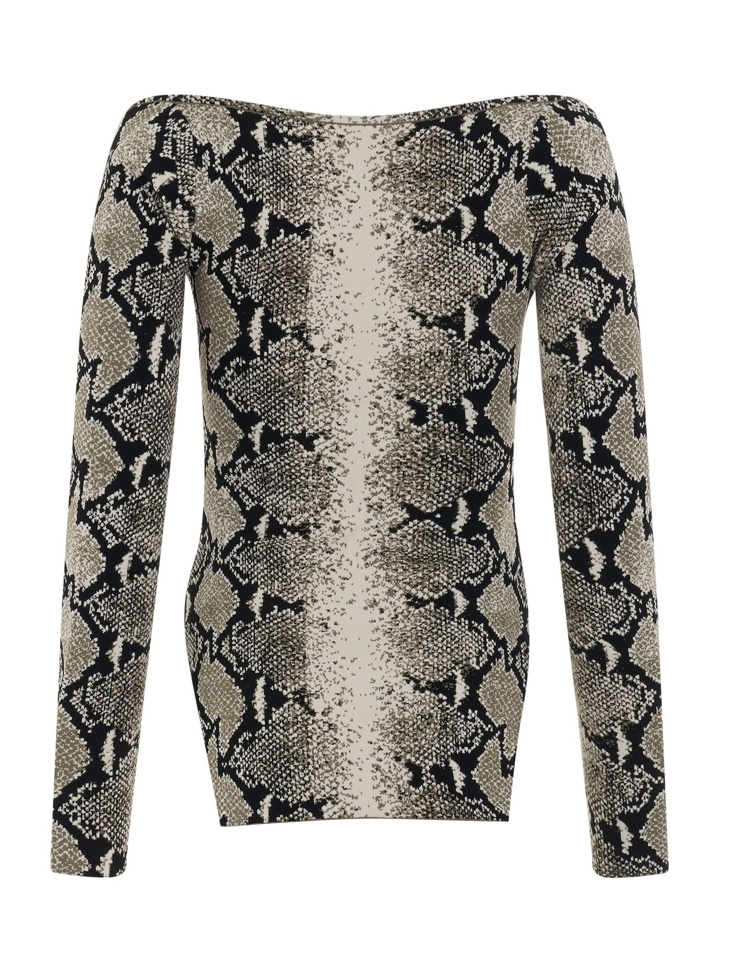 Maddy Bustier Long Sleeve Top in Roccia