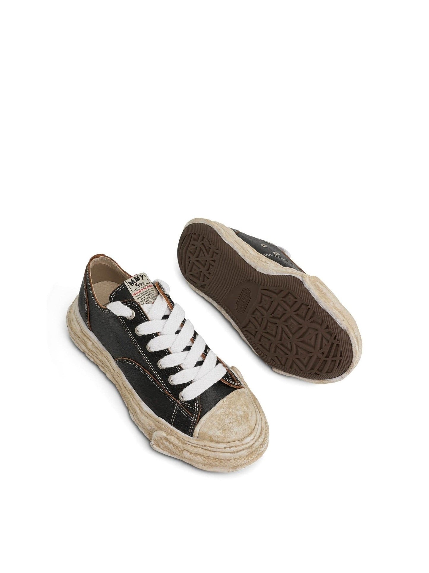 Peterson 23 OG Crackling Sneaker in Black/White