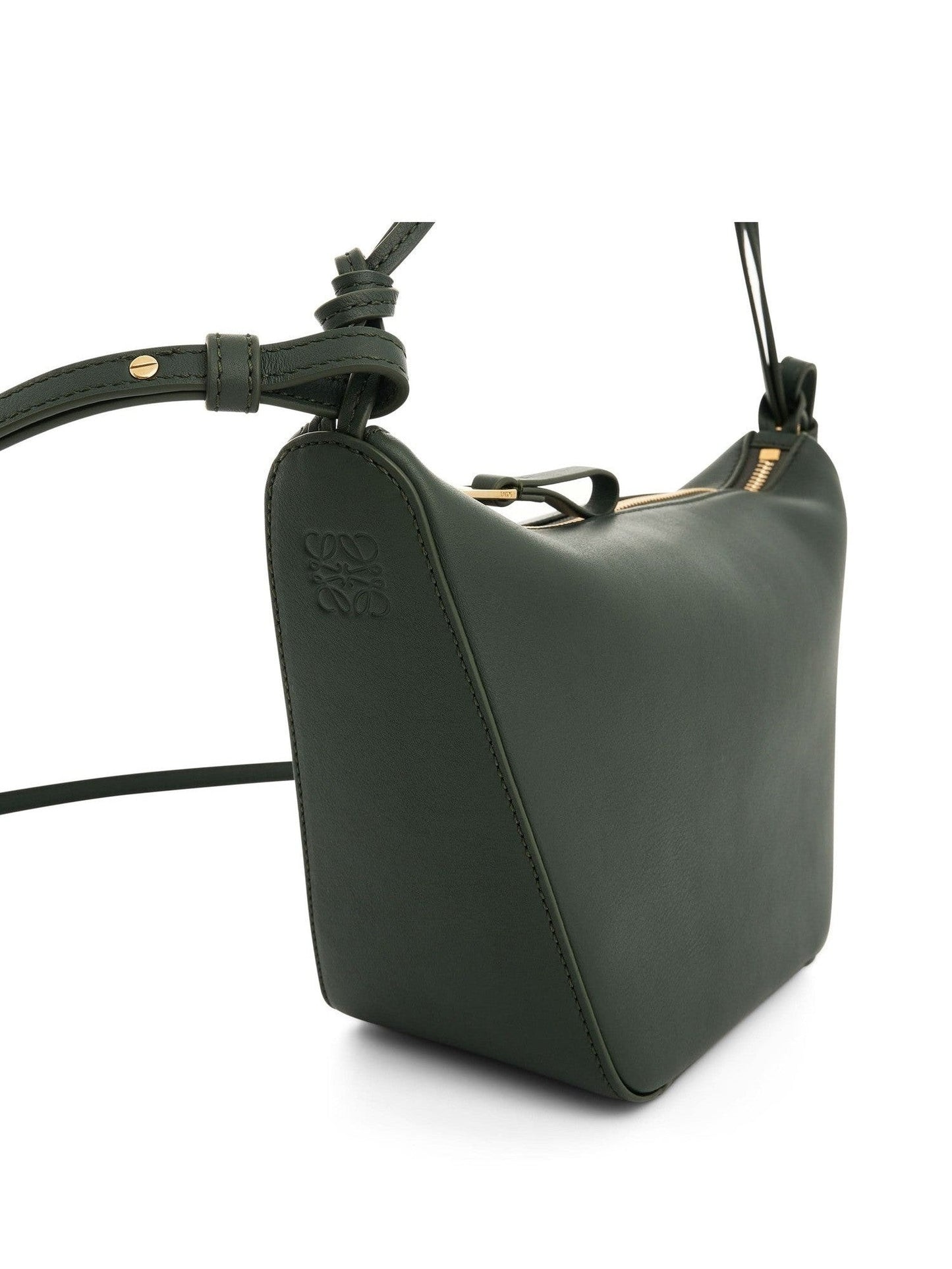 Mini Hammock Hobo Bag in Bottle Green