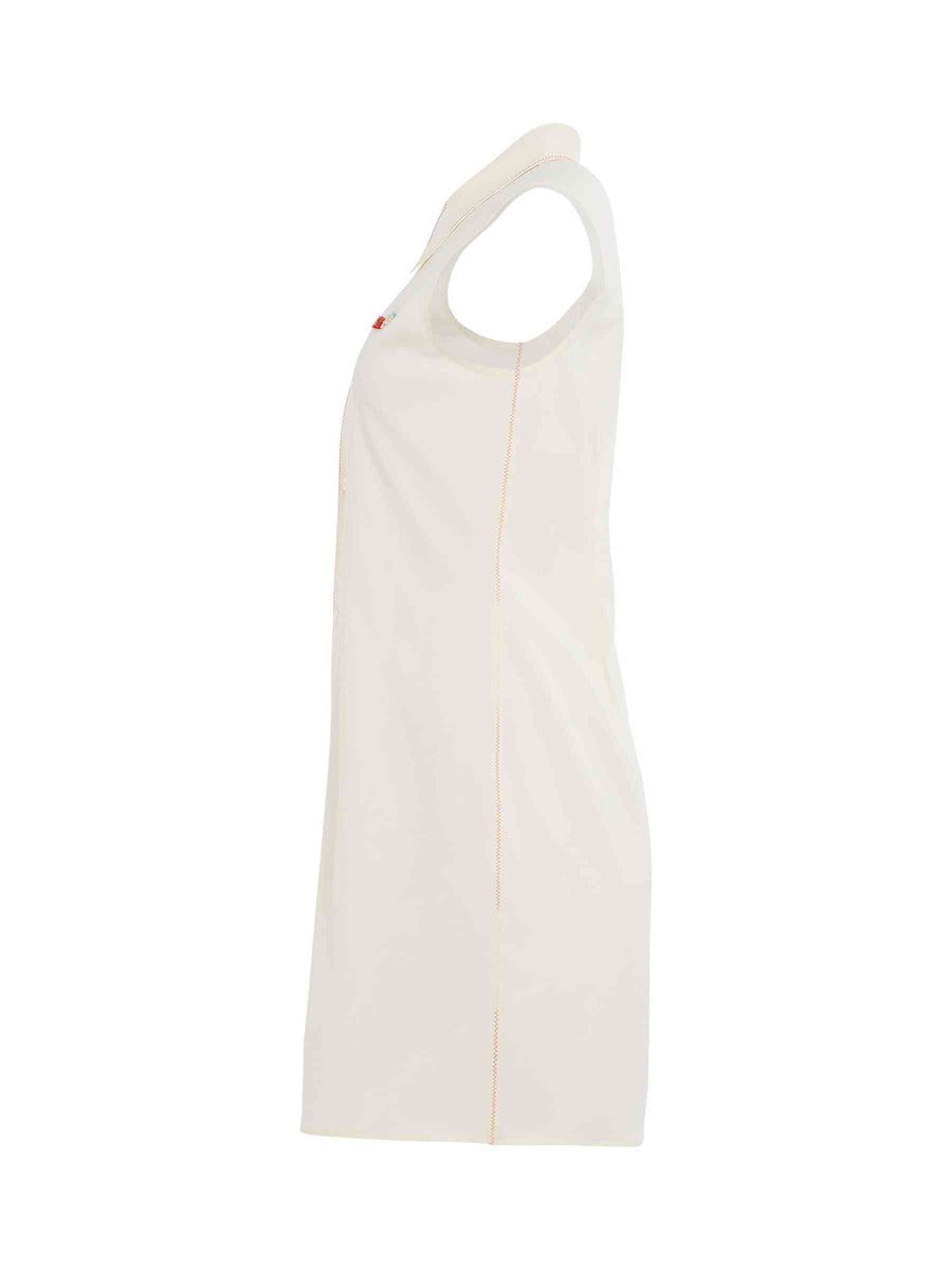 Poplin Shirt Dress in Antique White
