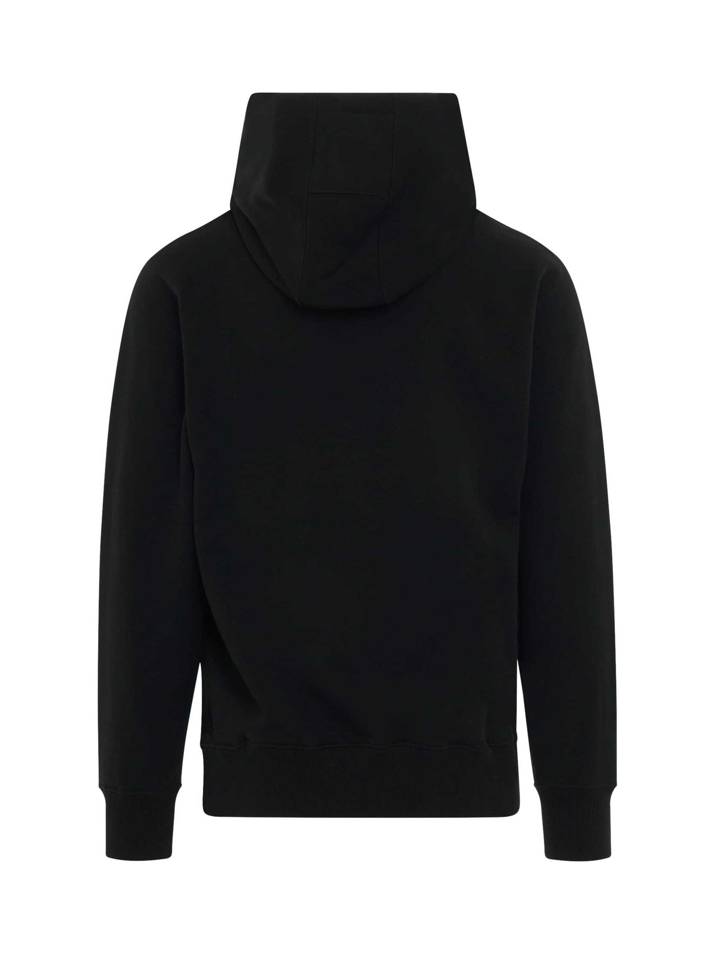 Essential Logo Cotton Hoodie in Black