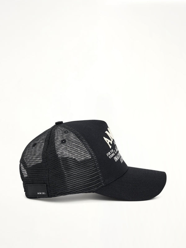 Art District Trucker Hat in Black