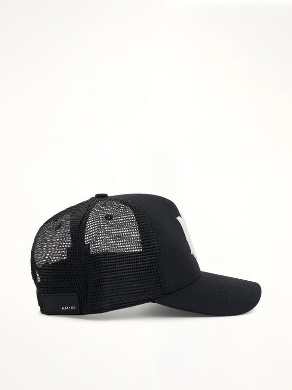 MA Logo Trucker Hat in Black