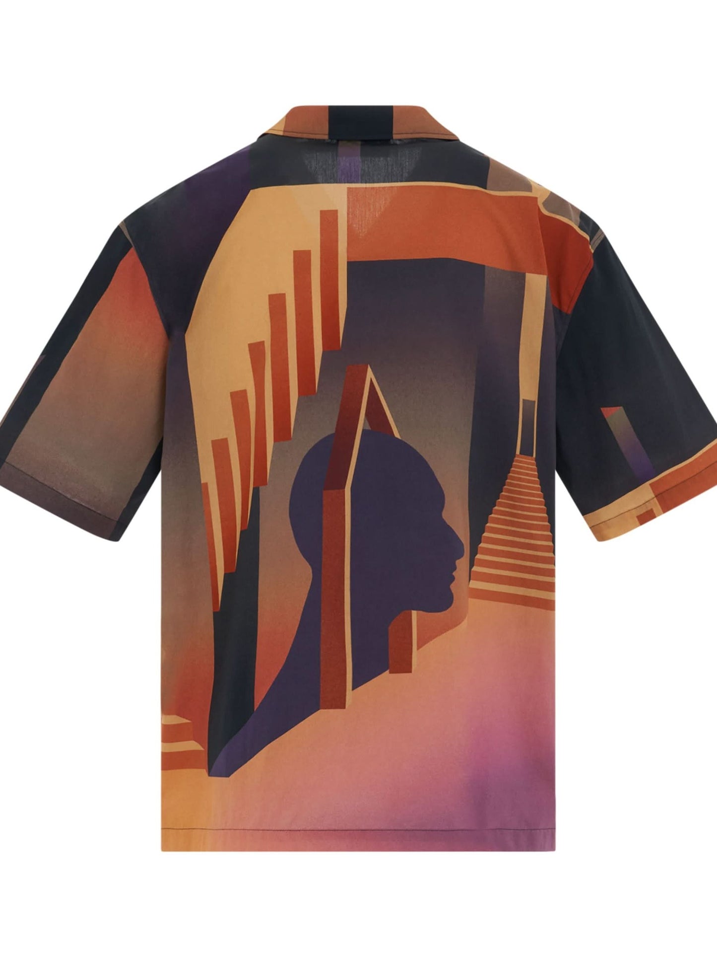 Graphic Bowling Shirt in Warm Desert