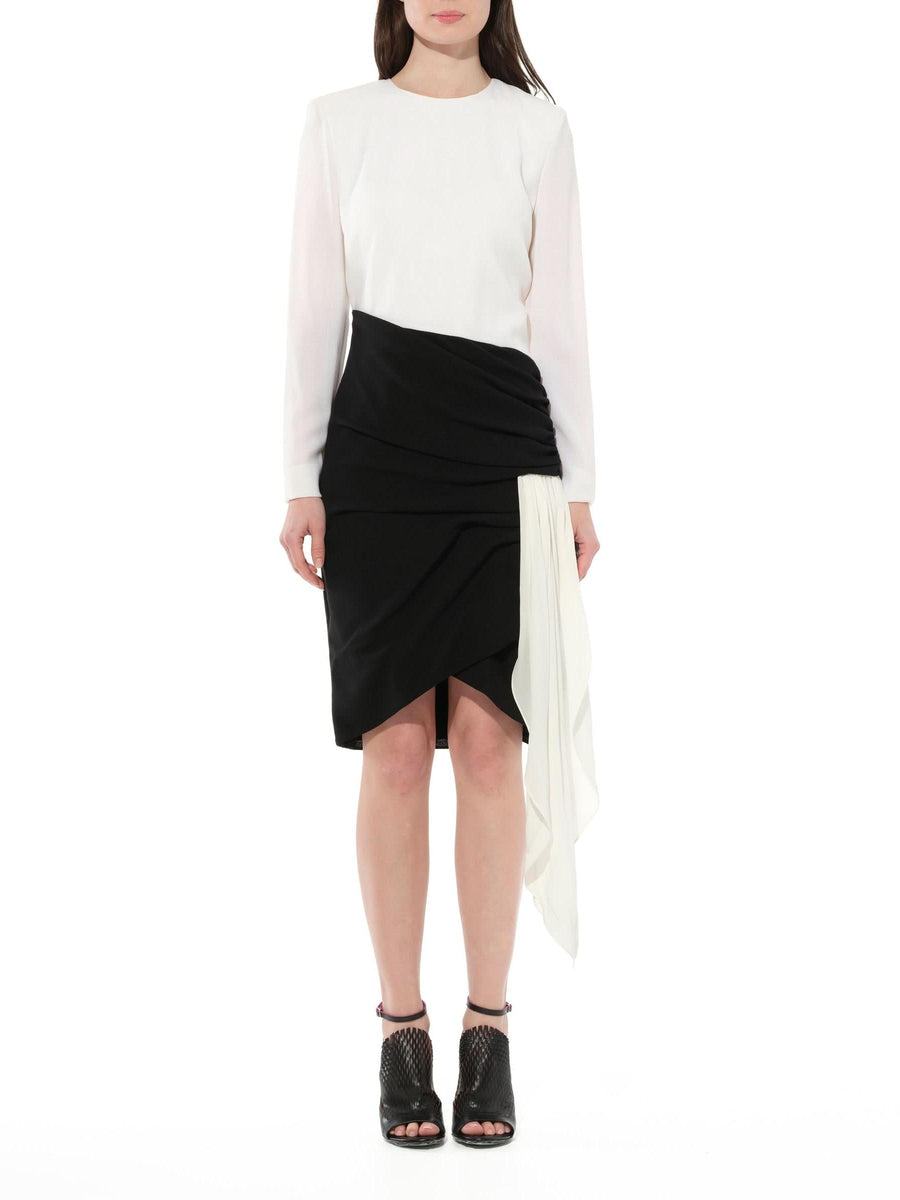 Asymetric Dress in Black/White